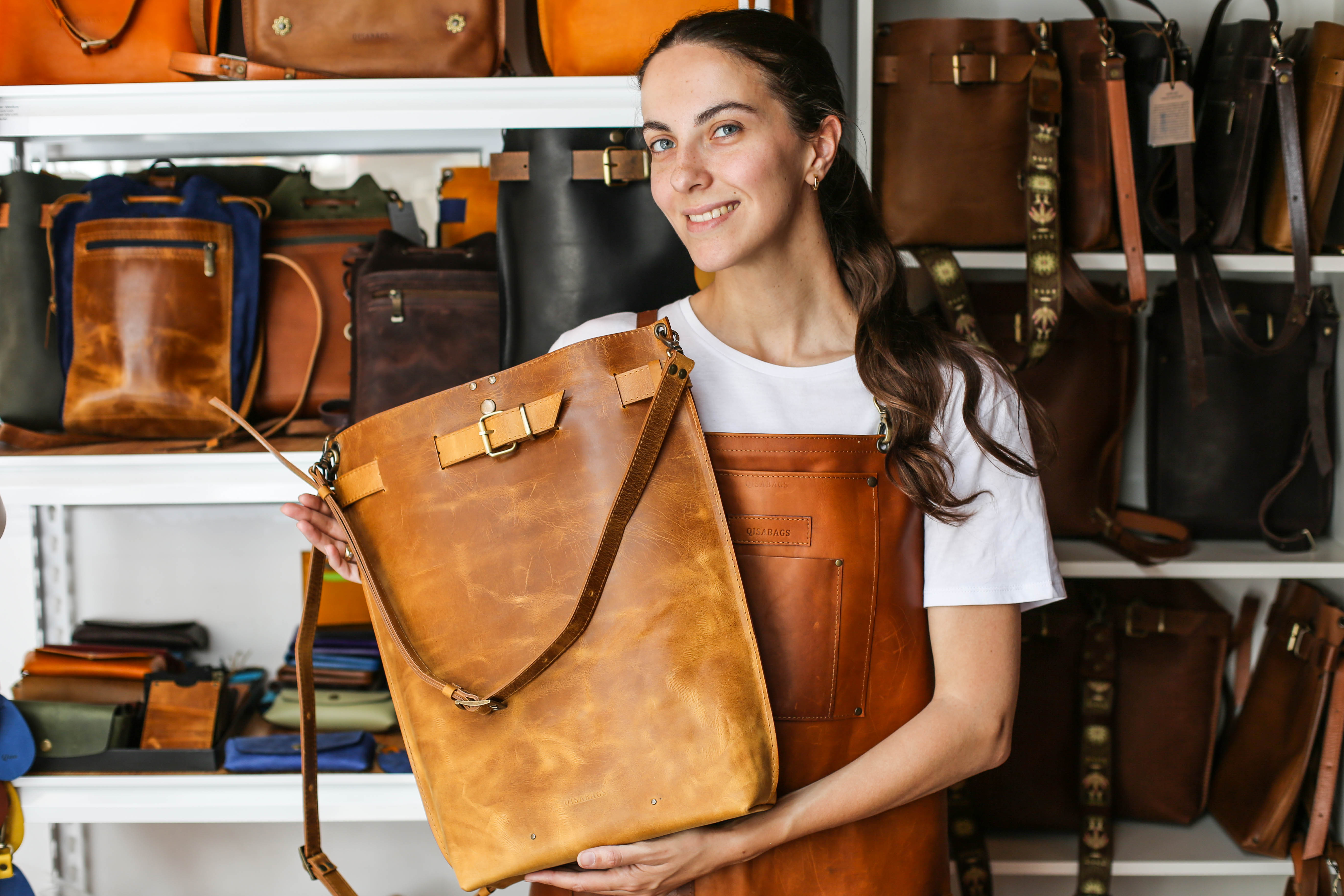 QisaBags Leather goods store Georgia