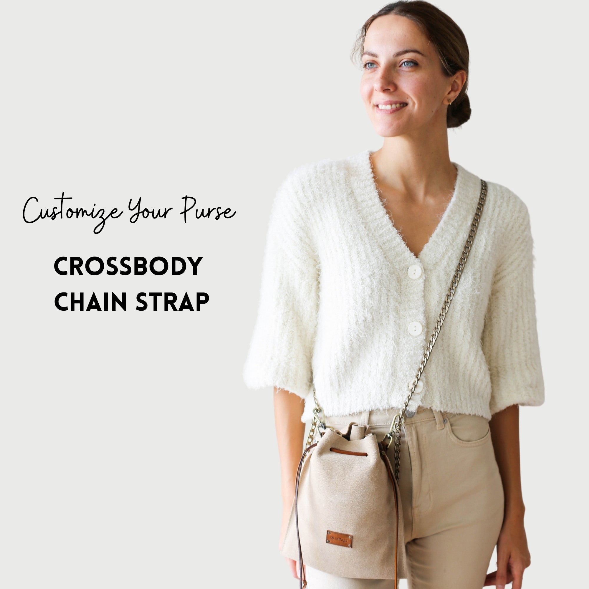 Suede Crossbody Pouch Bag