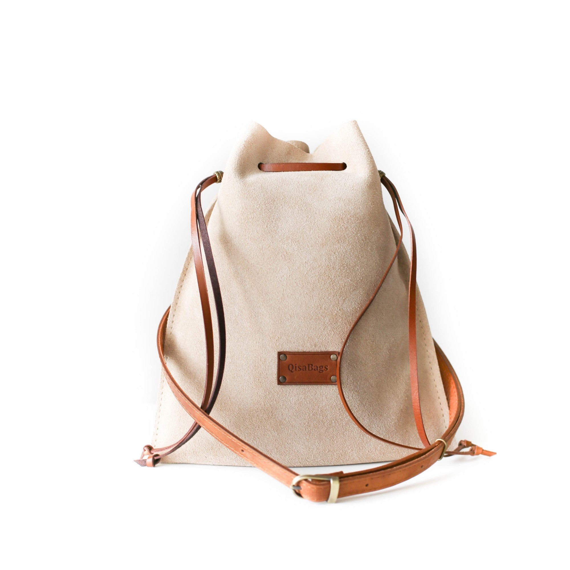 Suede Crossbody Pouch Bag