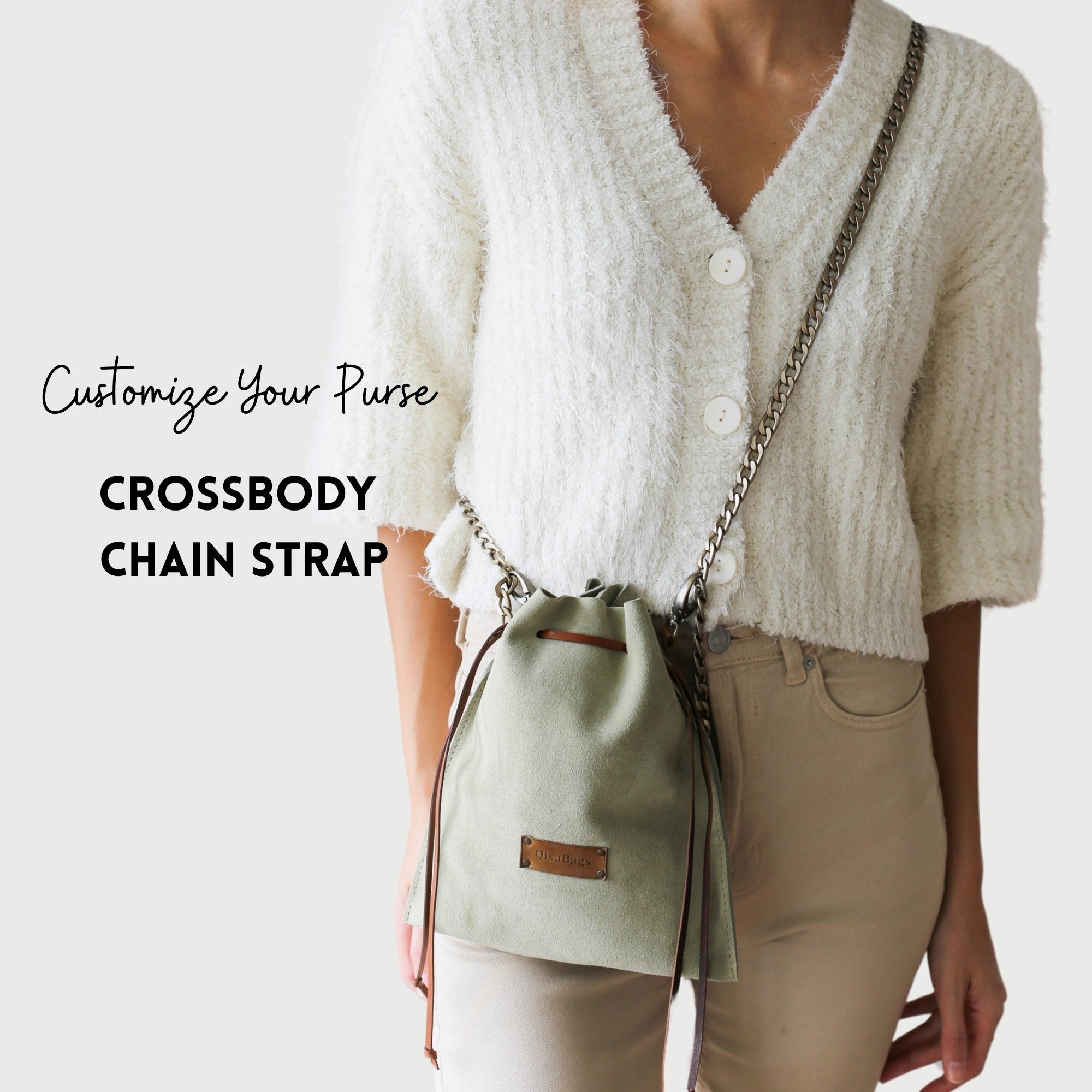 Suede Crossbody Pouch Bag