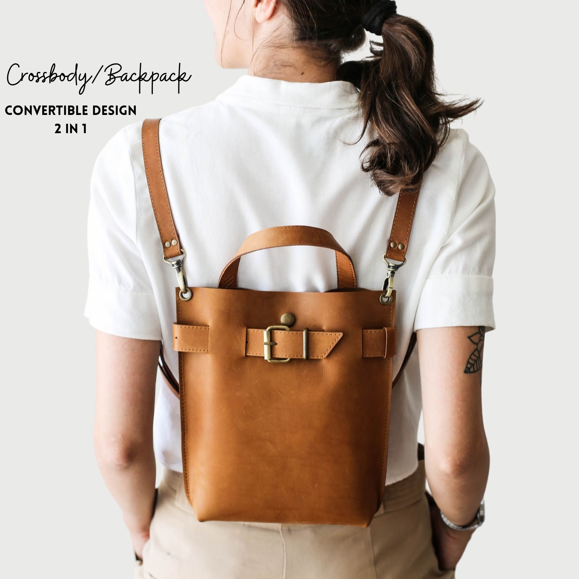 Mini Leather Backpack