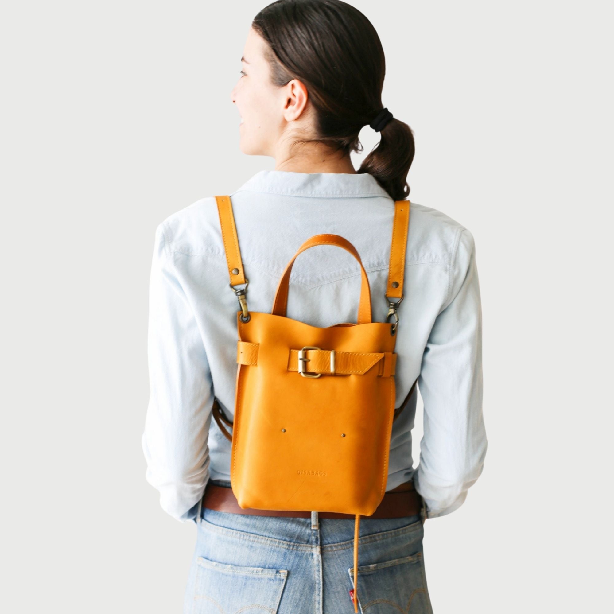 Mini Leather Backpack