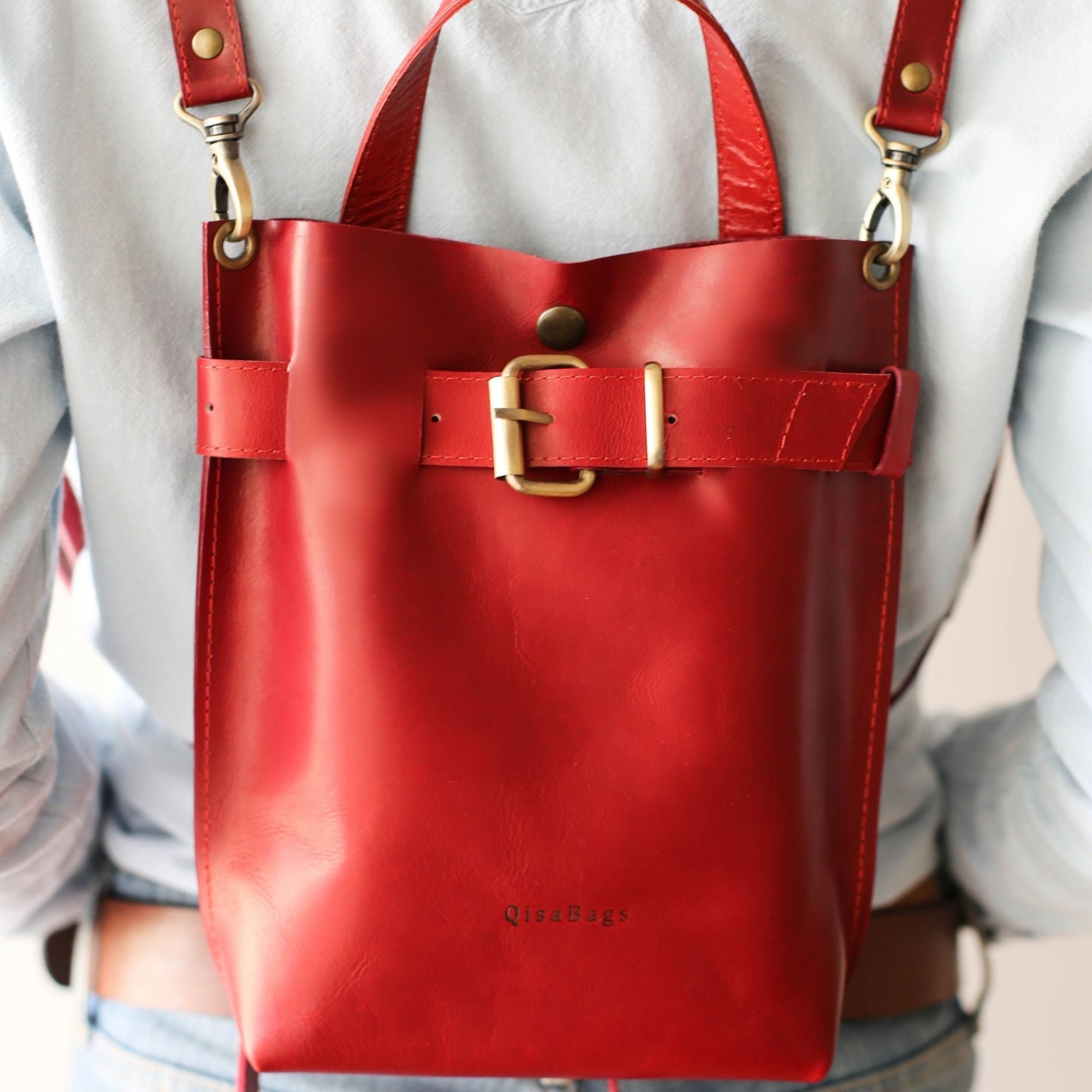 Mini Leather Backpack