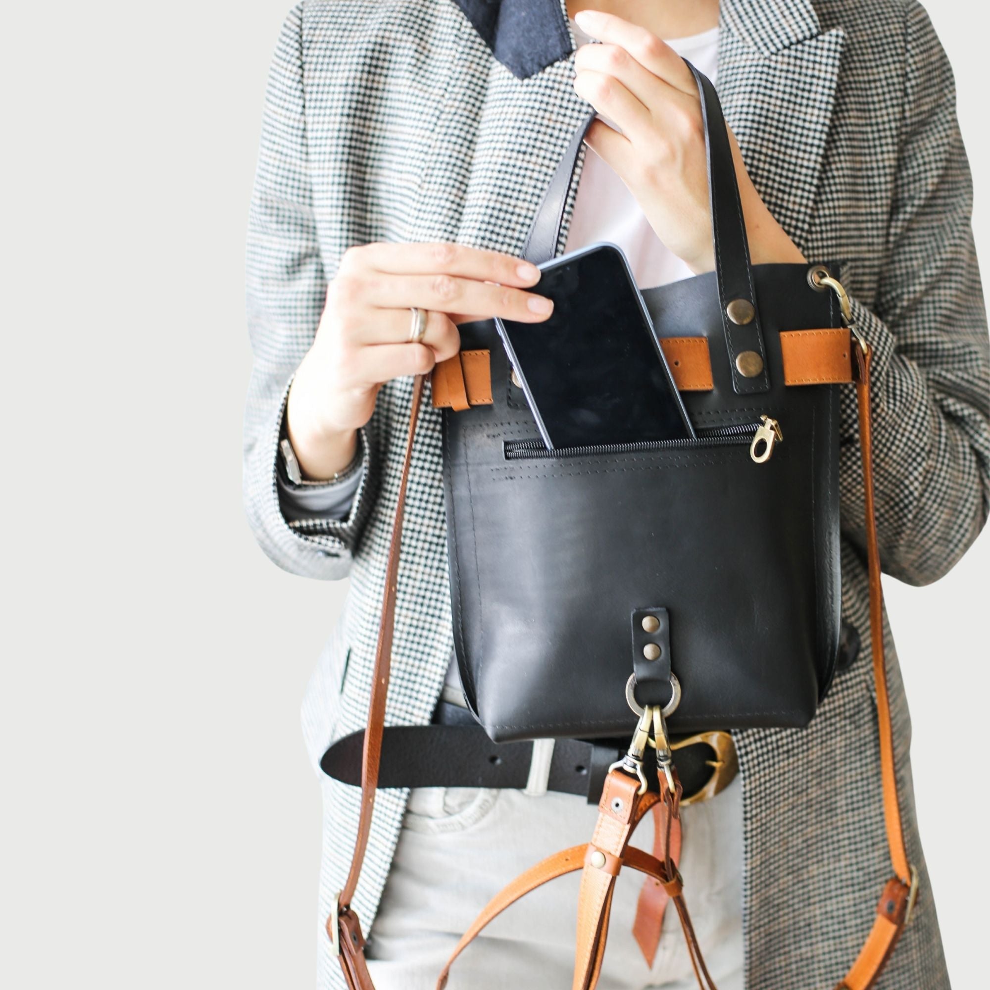 Mini Leather Backpack