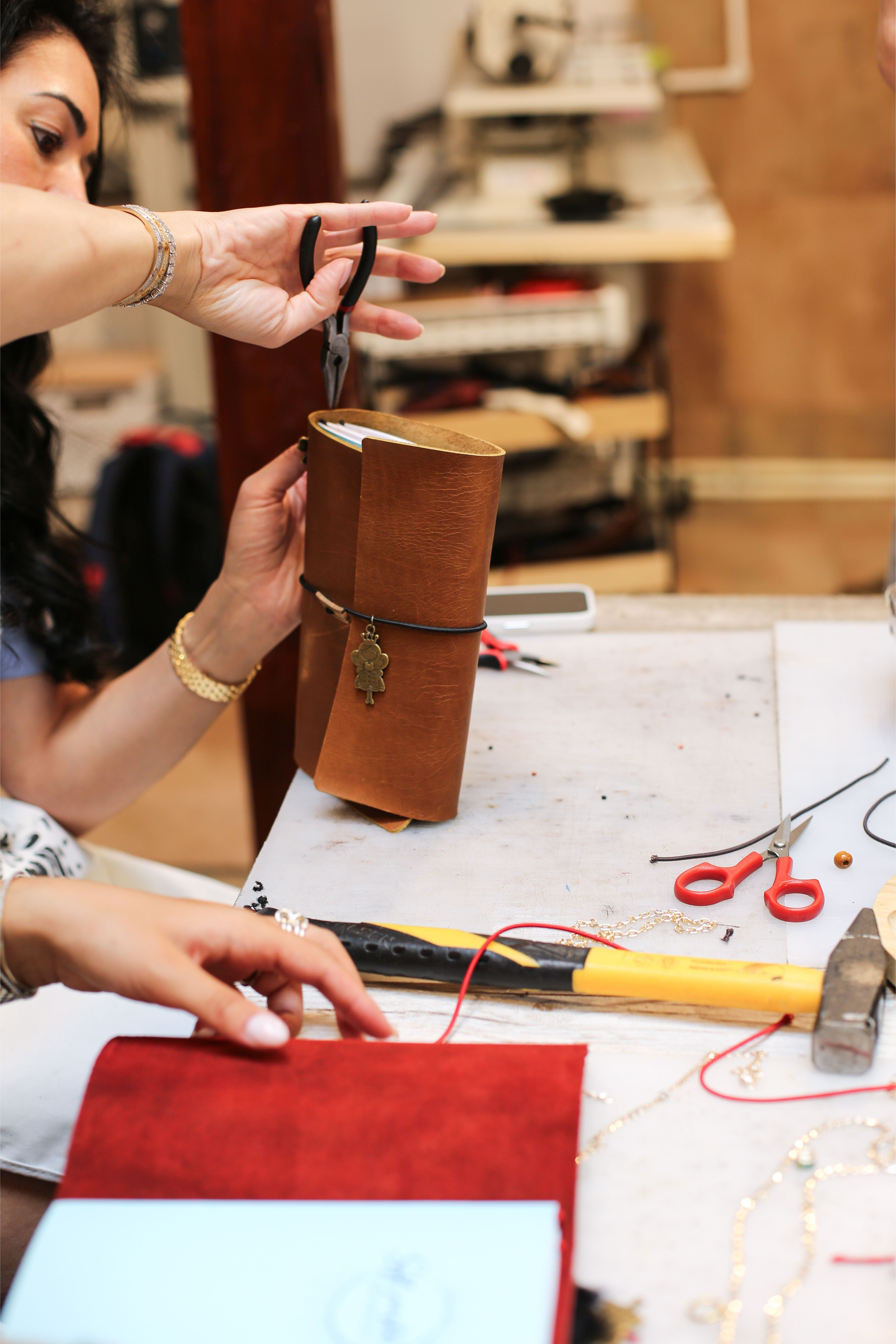 Leather Journal Making Group Workshop