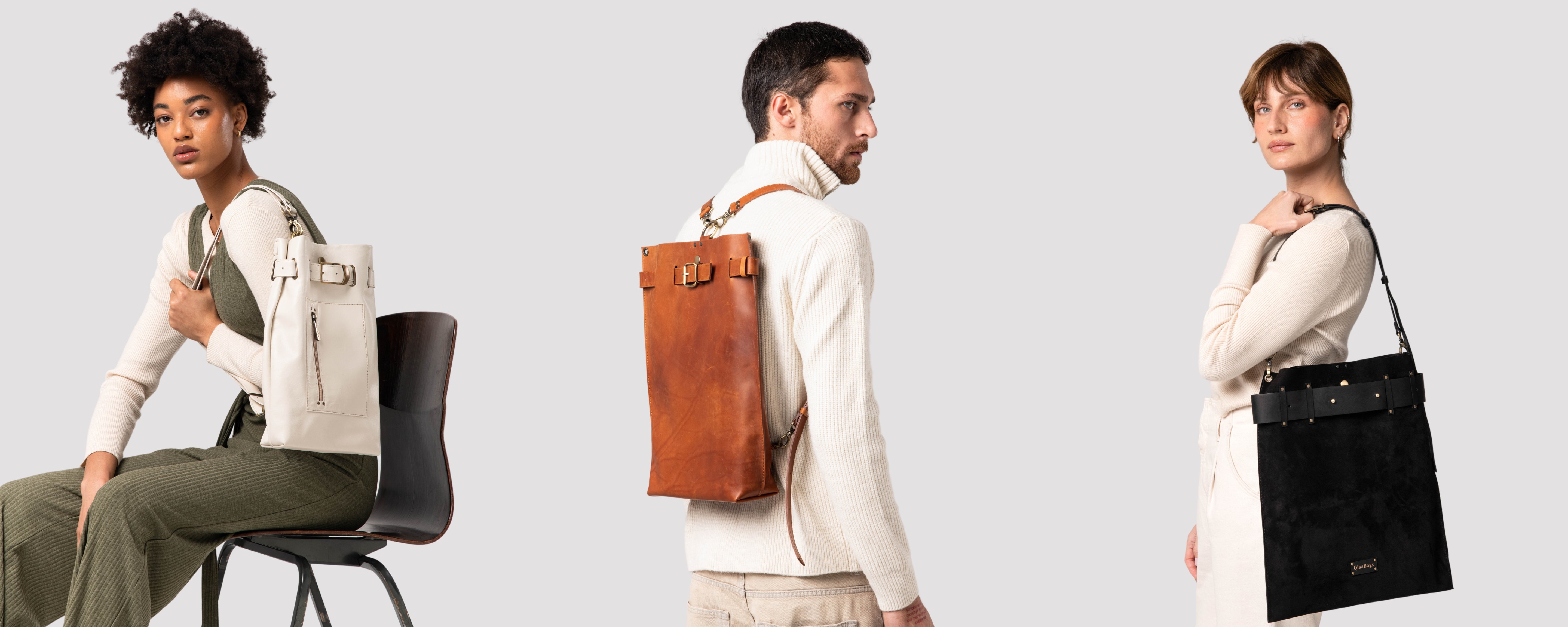 Leather bags, Leather backpacks