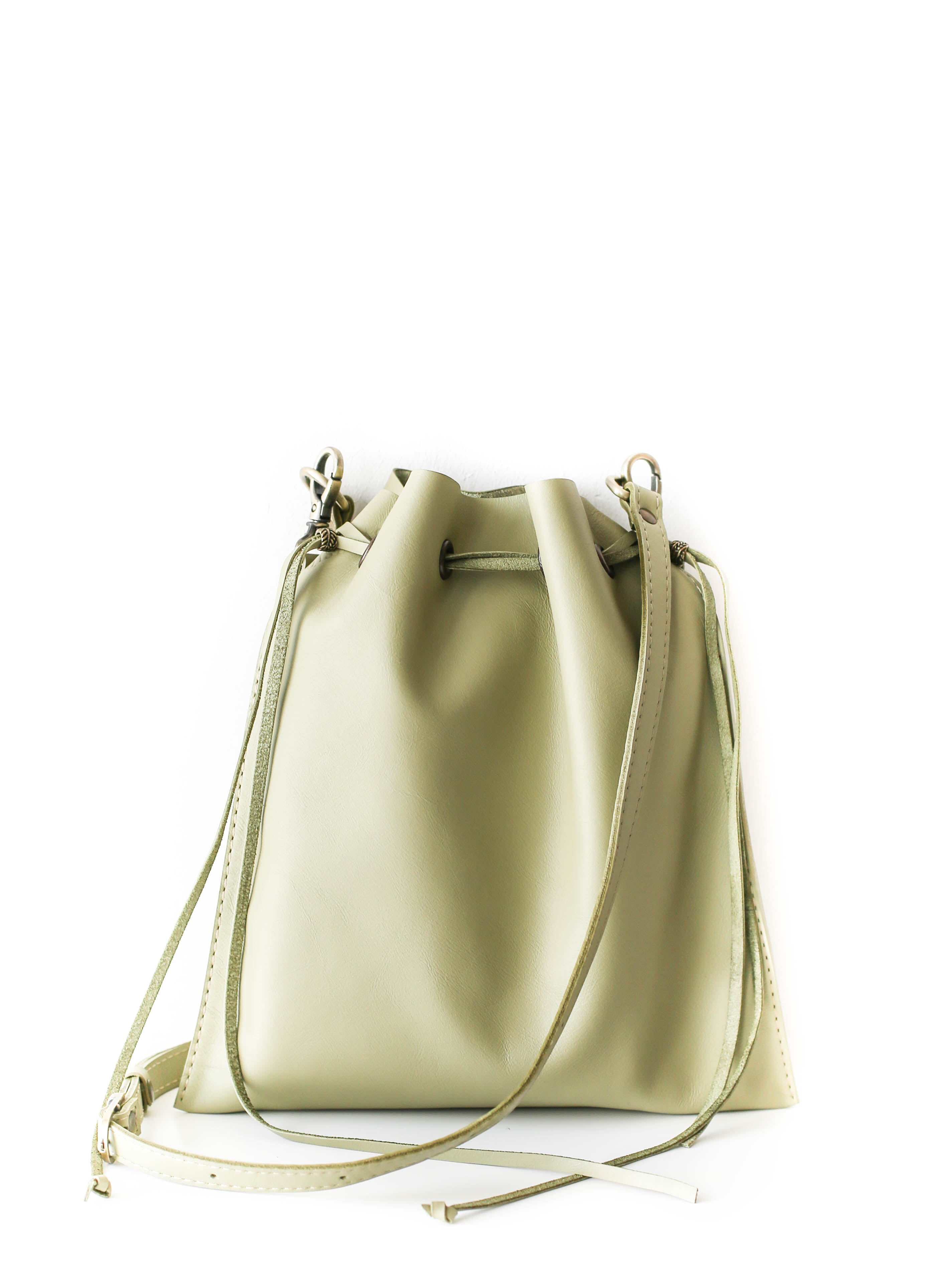 Olive Green soft leather bag
