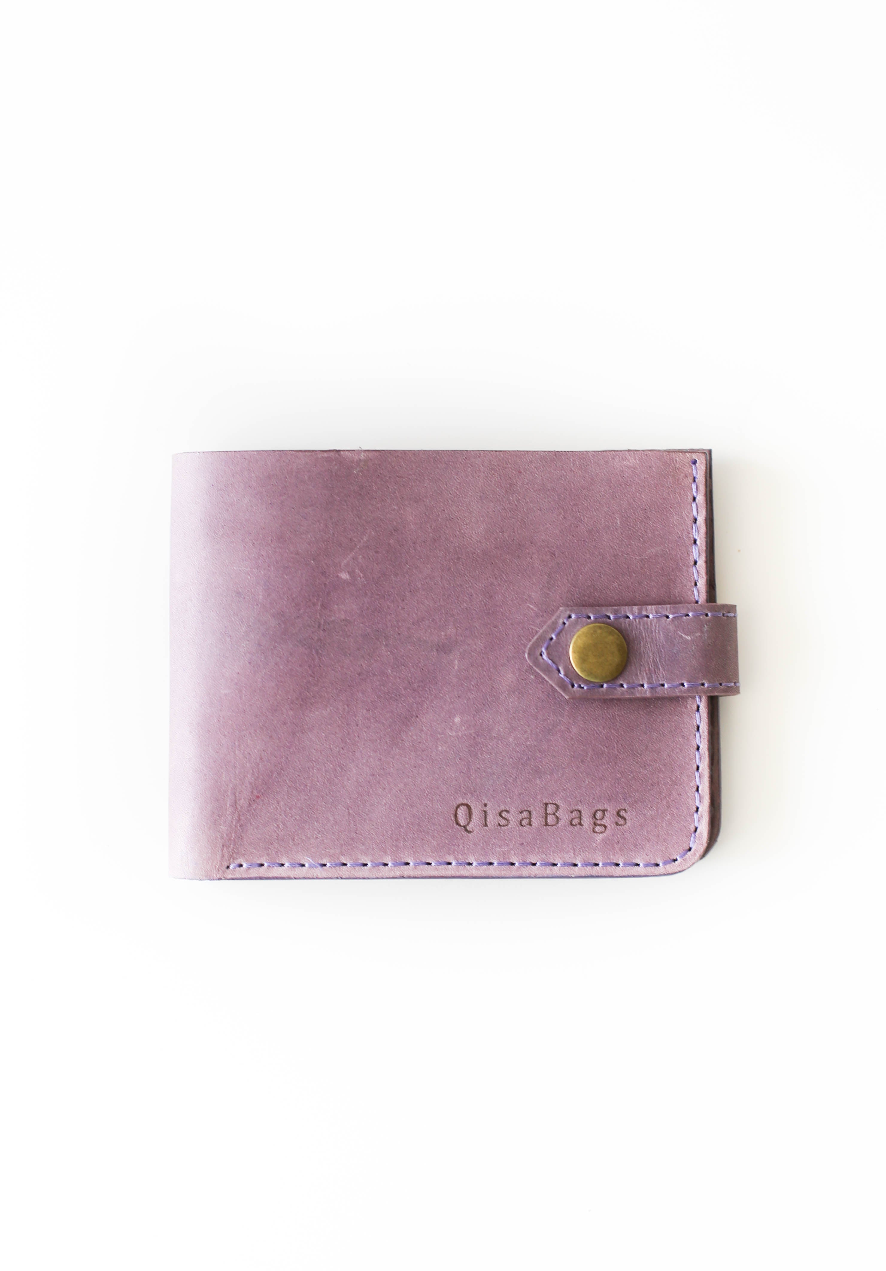 ☆LEMASQUE☆ Dow Soft Women's Leather Card Wallet Dusty Purp Pink Leather Women Wallet,minimalist Wallet,slim Wallet