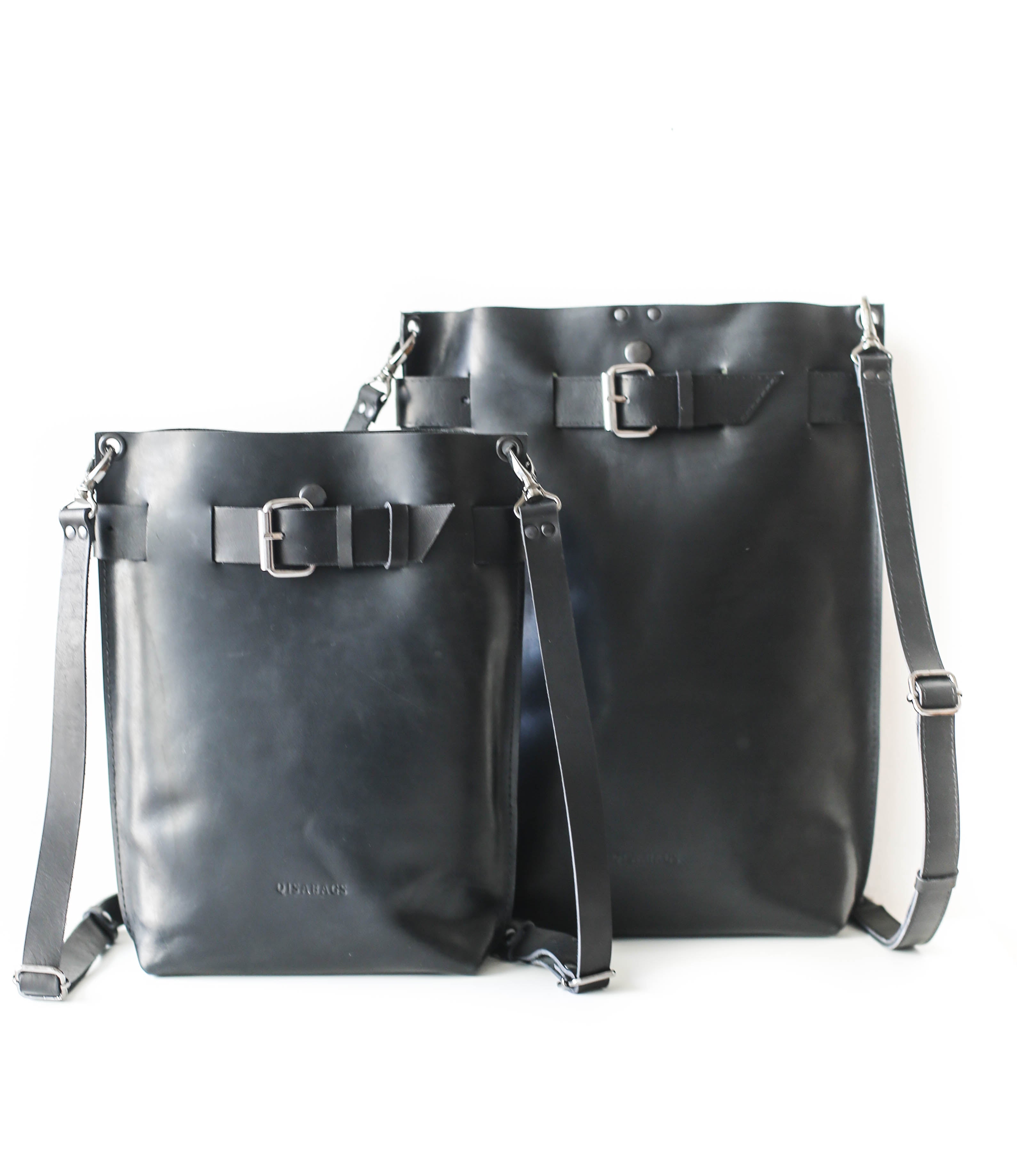 black leather bags womens