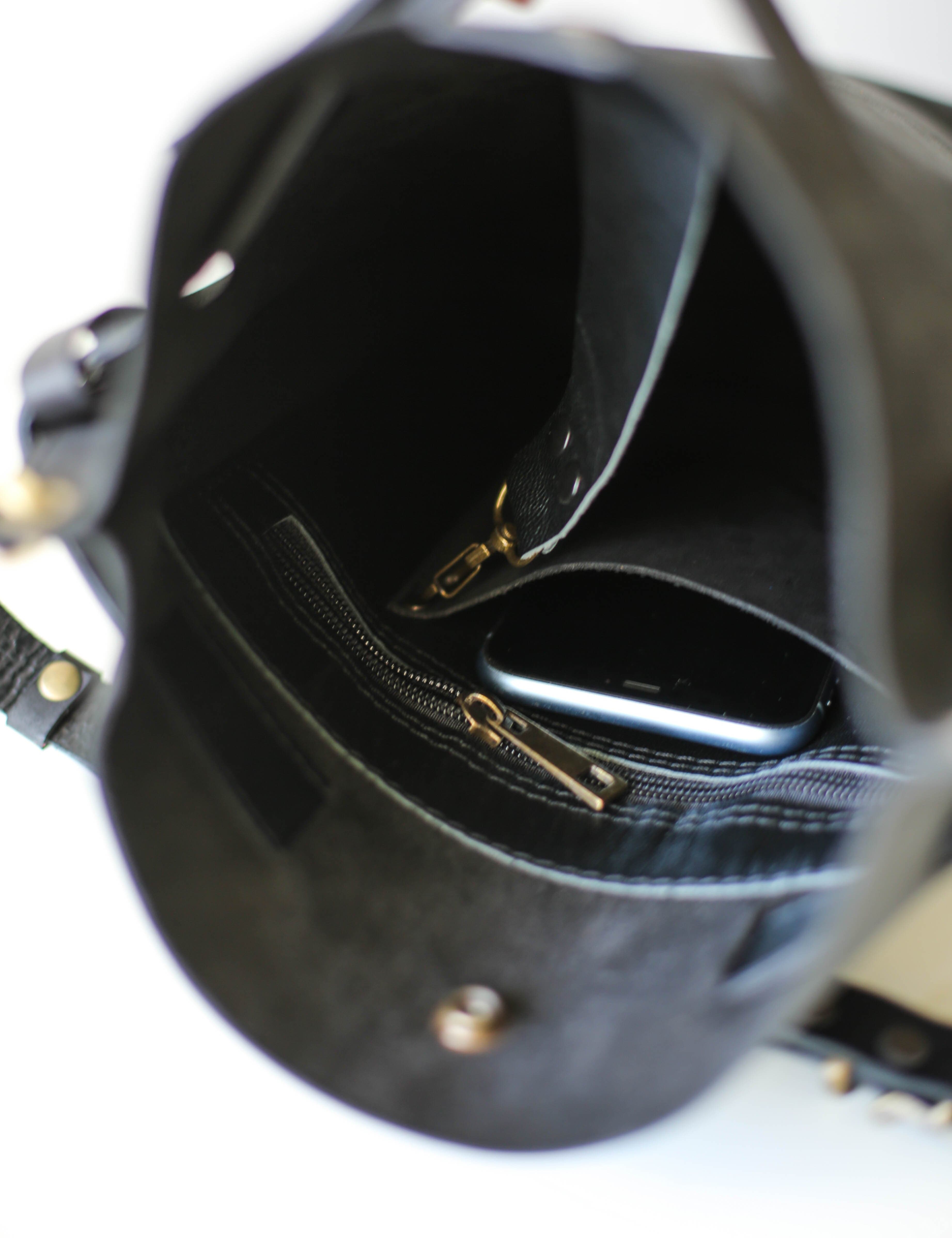 Large Leather Backpack - Dual Colors