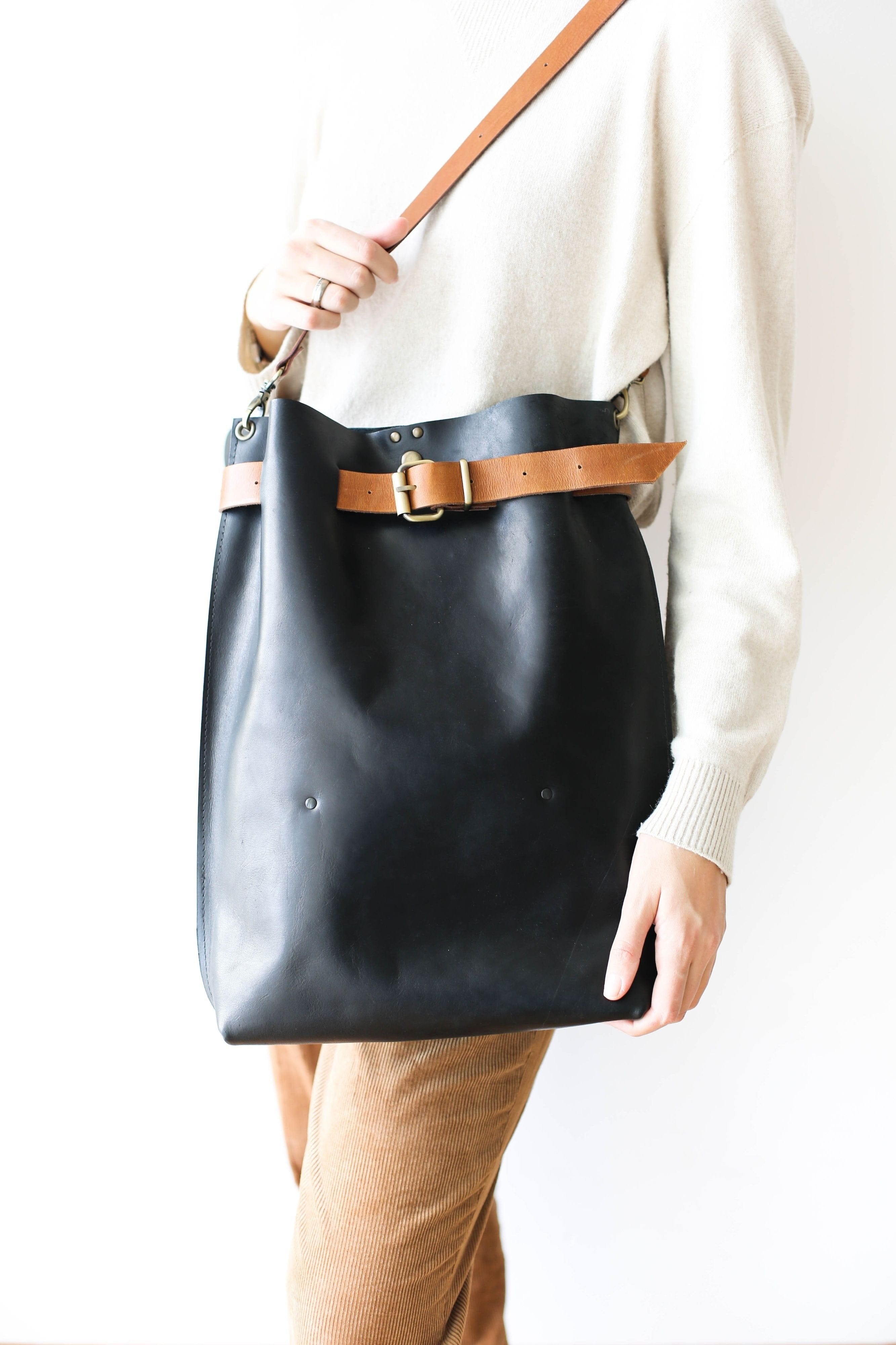 leather work bag