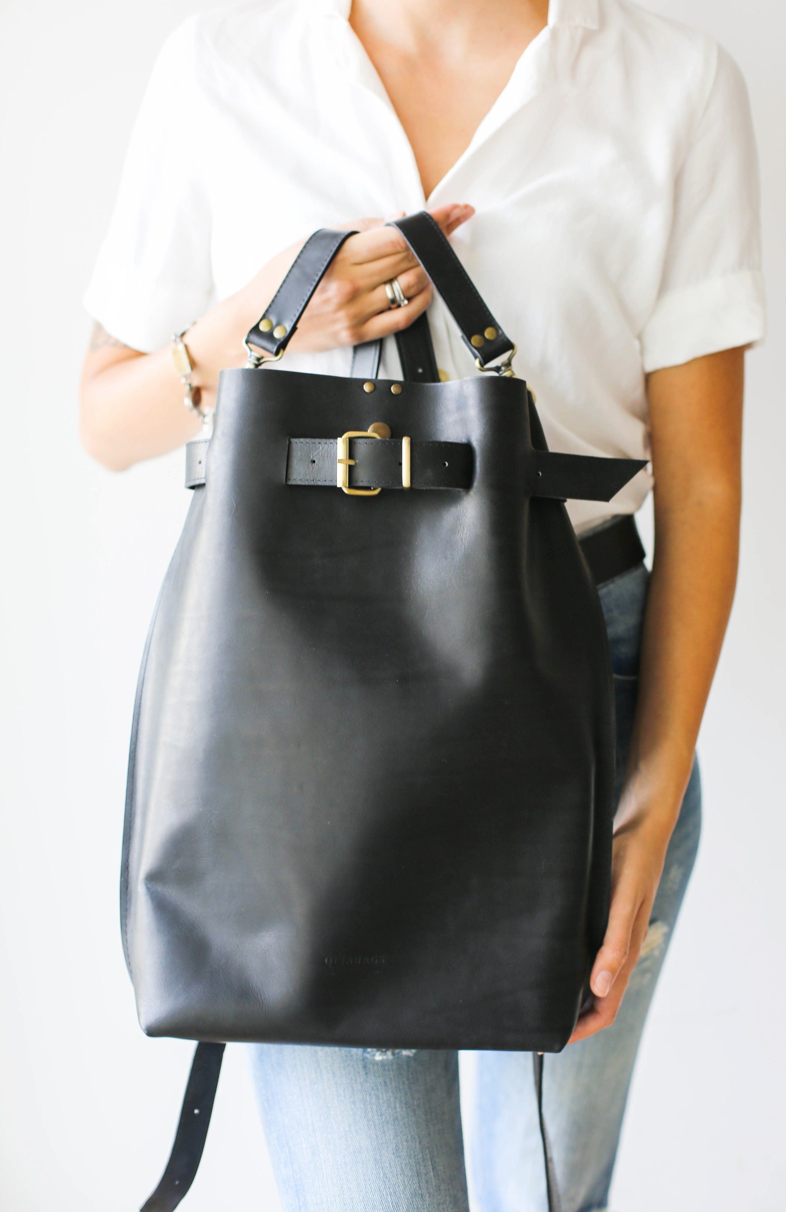 Leather Work Bag