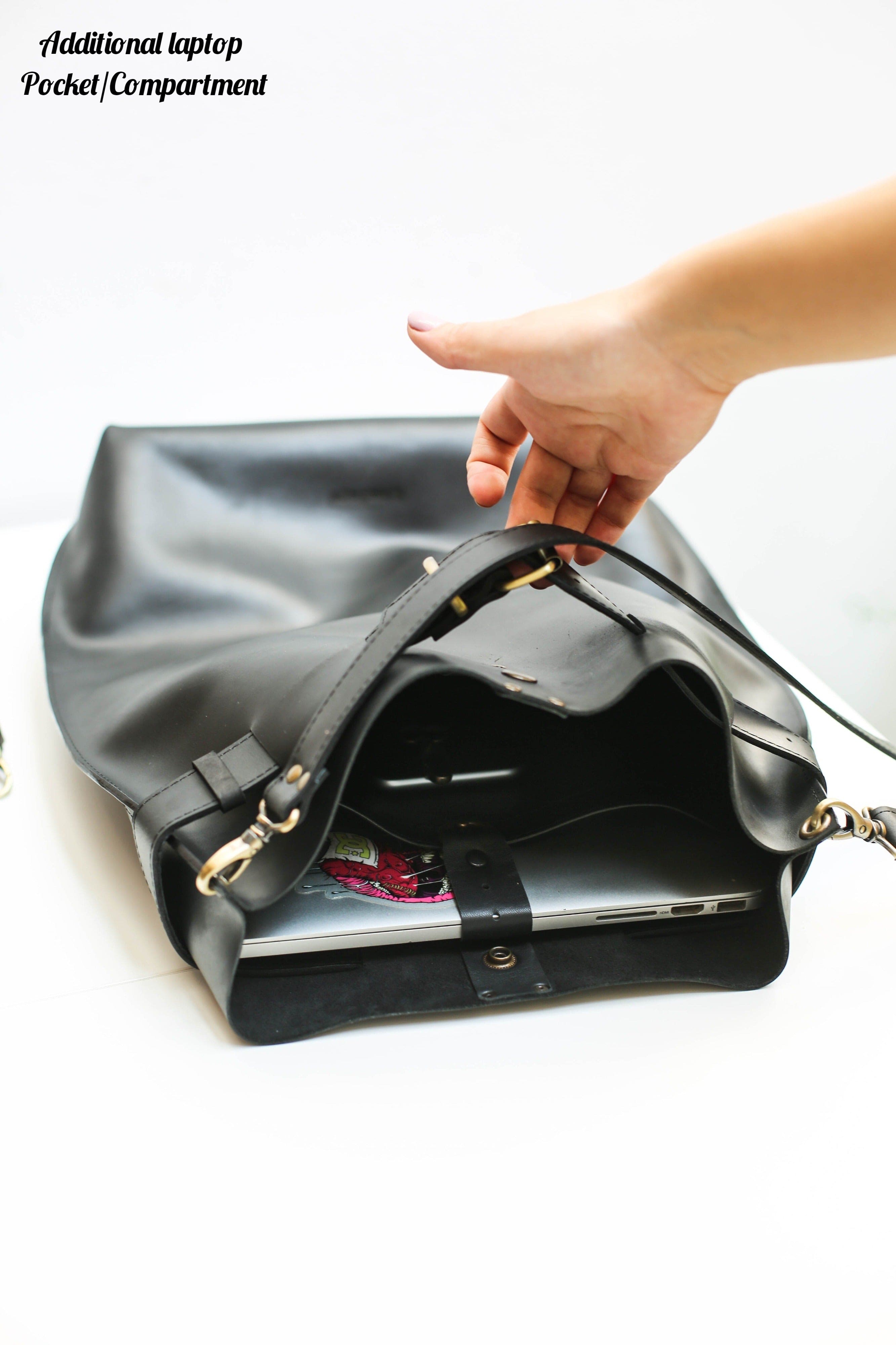 leather laptop bag