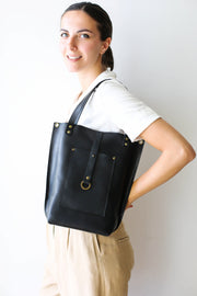 Leather totes for women