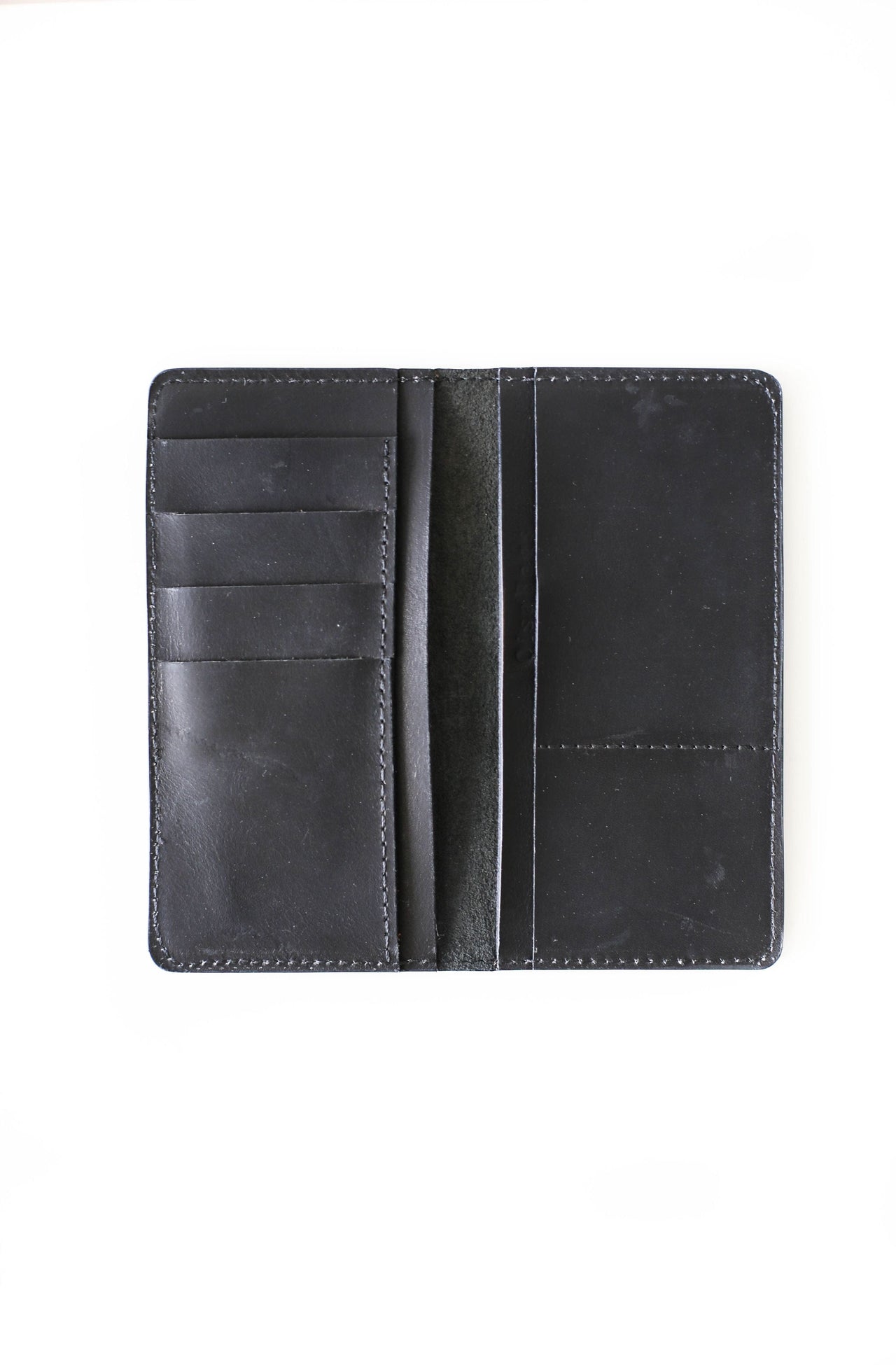 Black Bifold Leather Wallet - N01