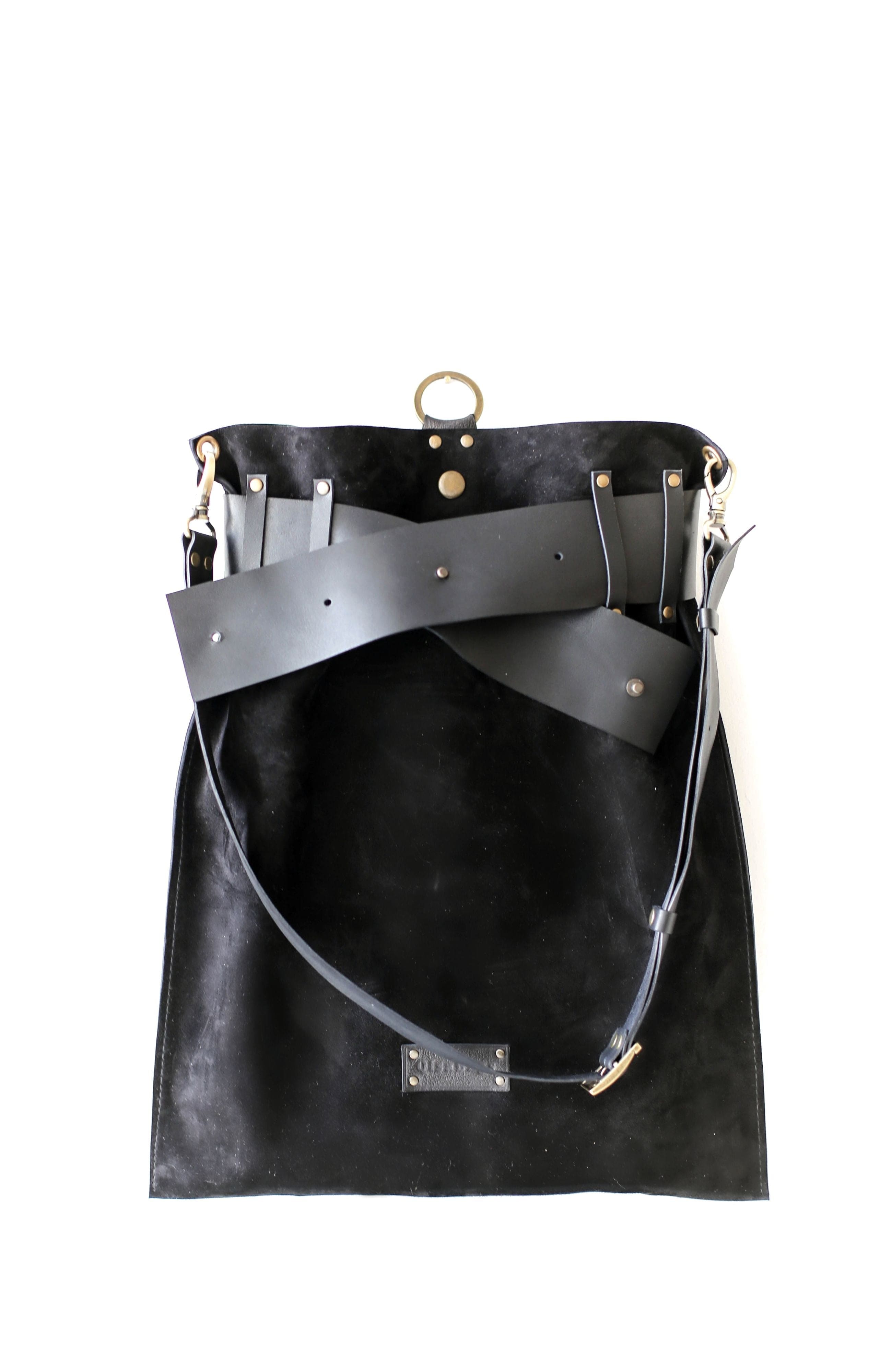 Velour Bucket Shoulder Crossbody Bag