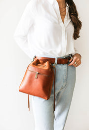 leather fanny pack for women