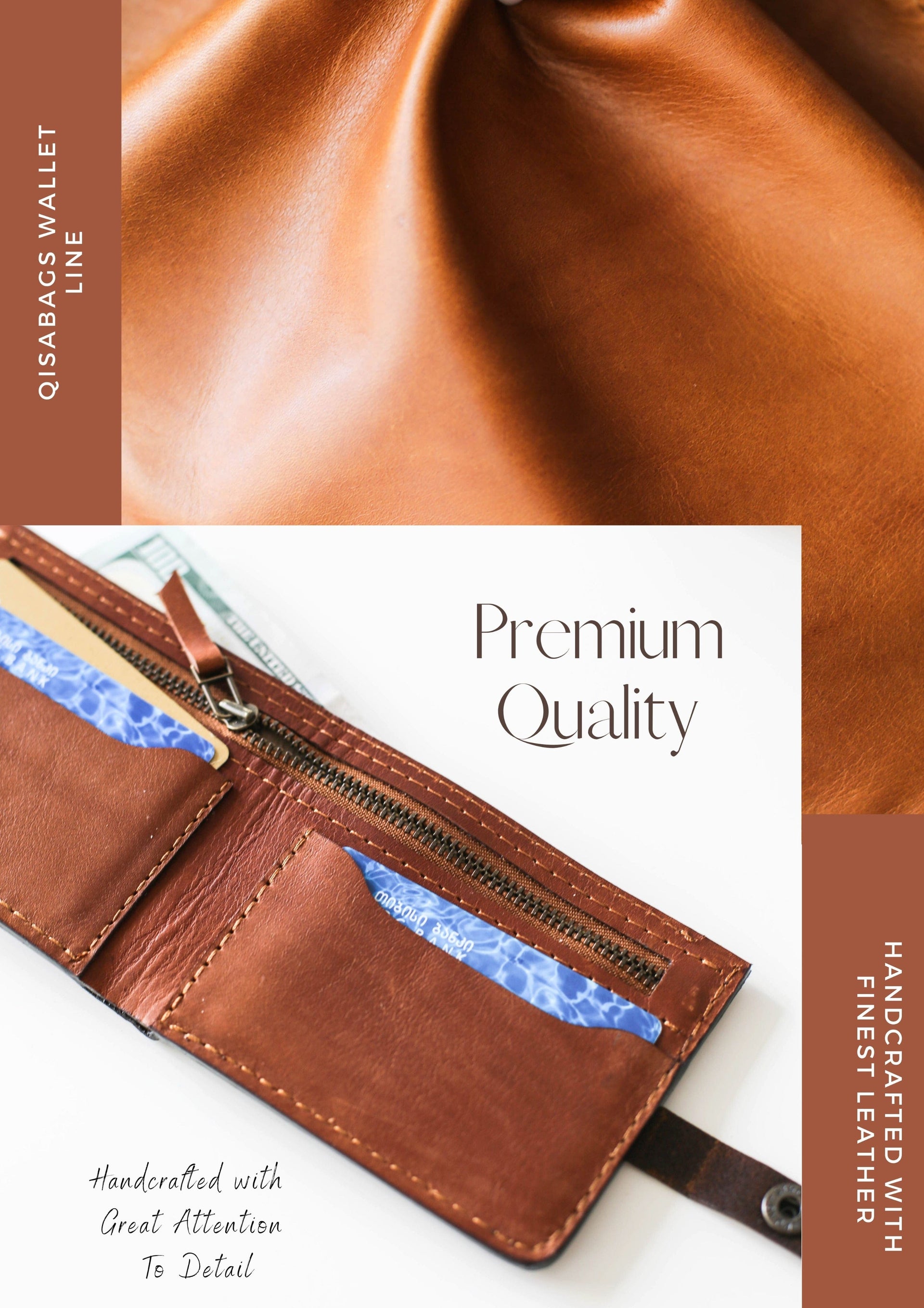 Premium quality handmade leather wallet