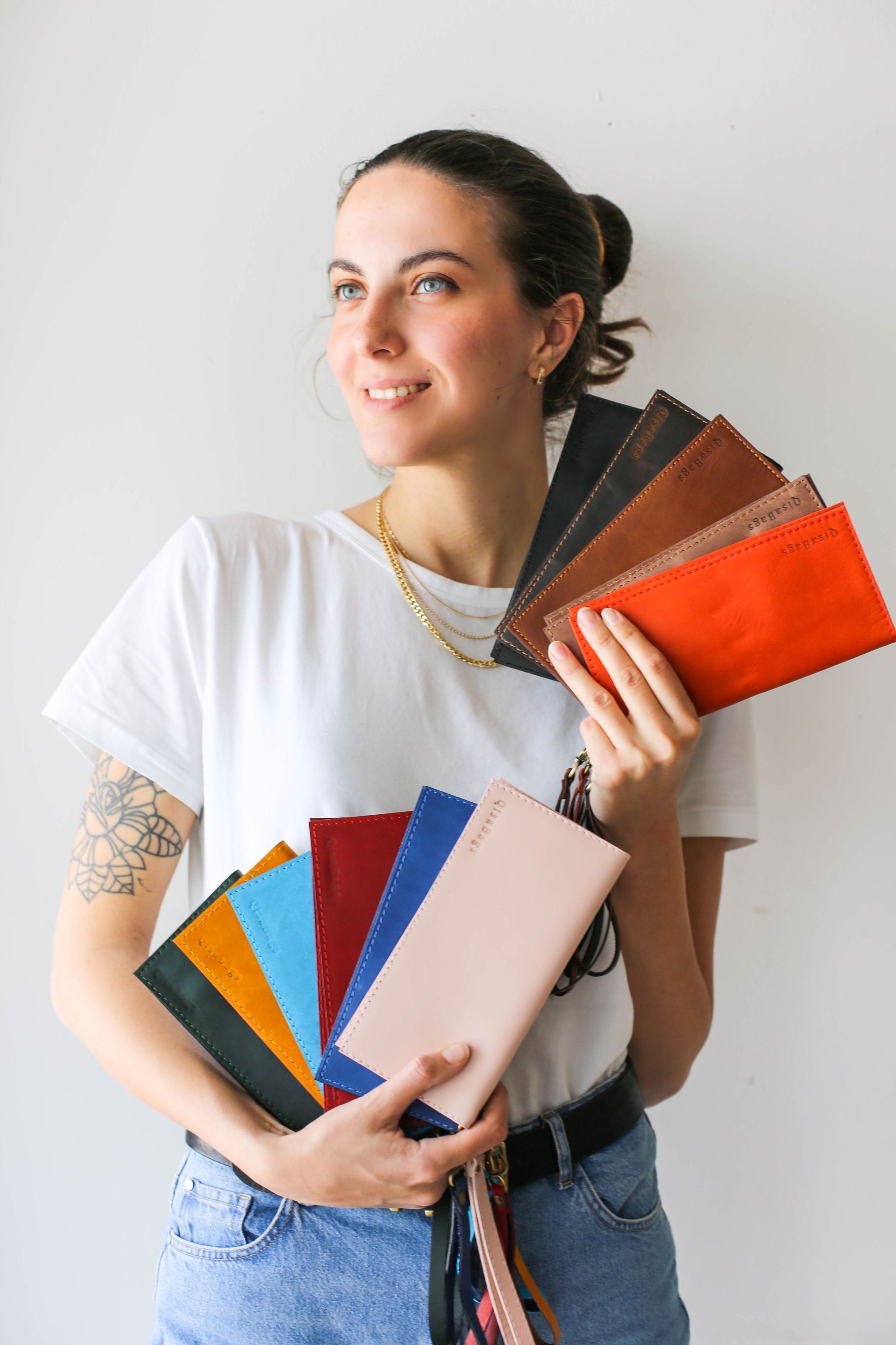 Colorful Long Leather Wallets N02