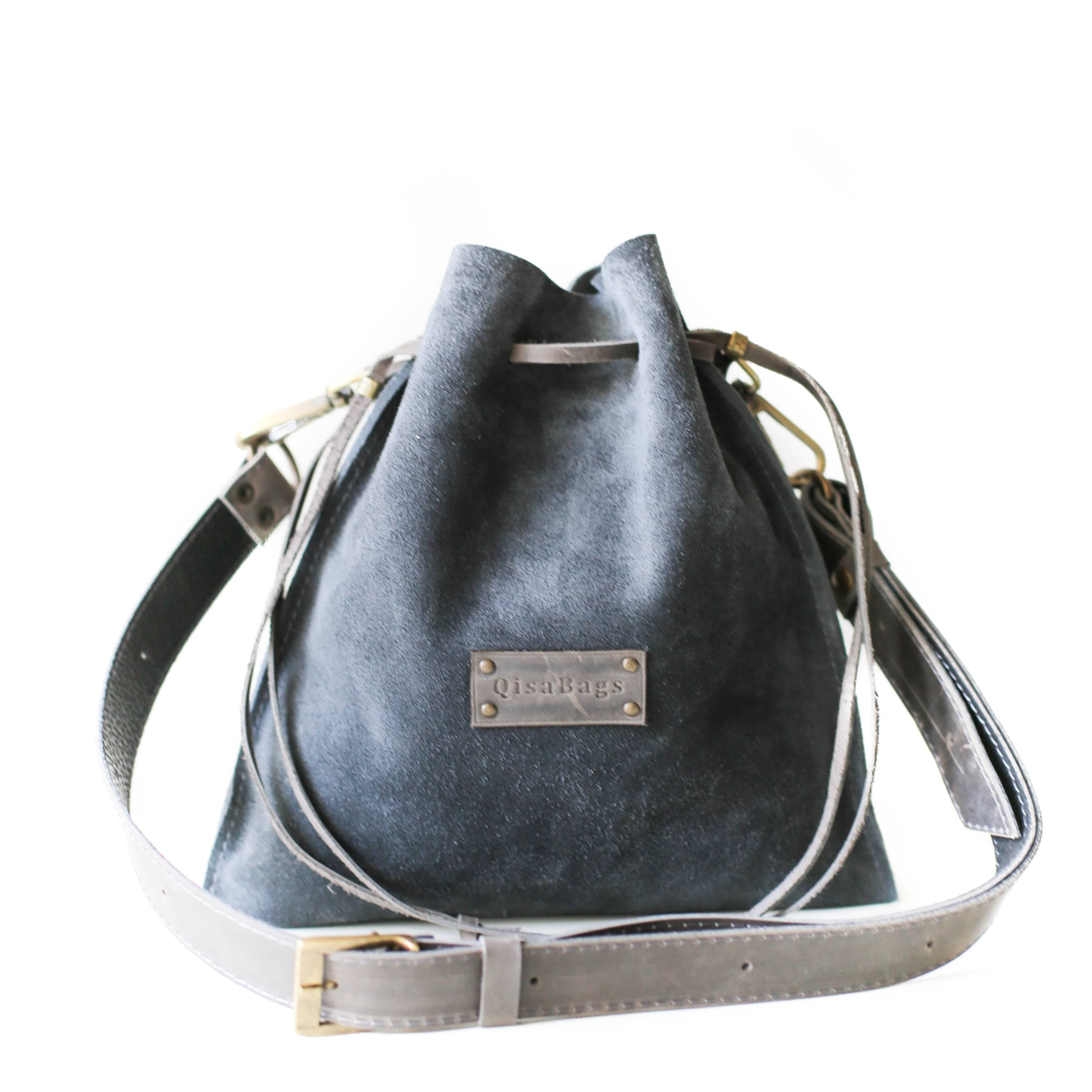 Suede Bucket Bag