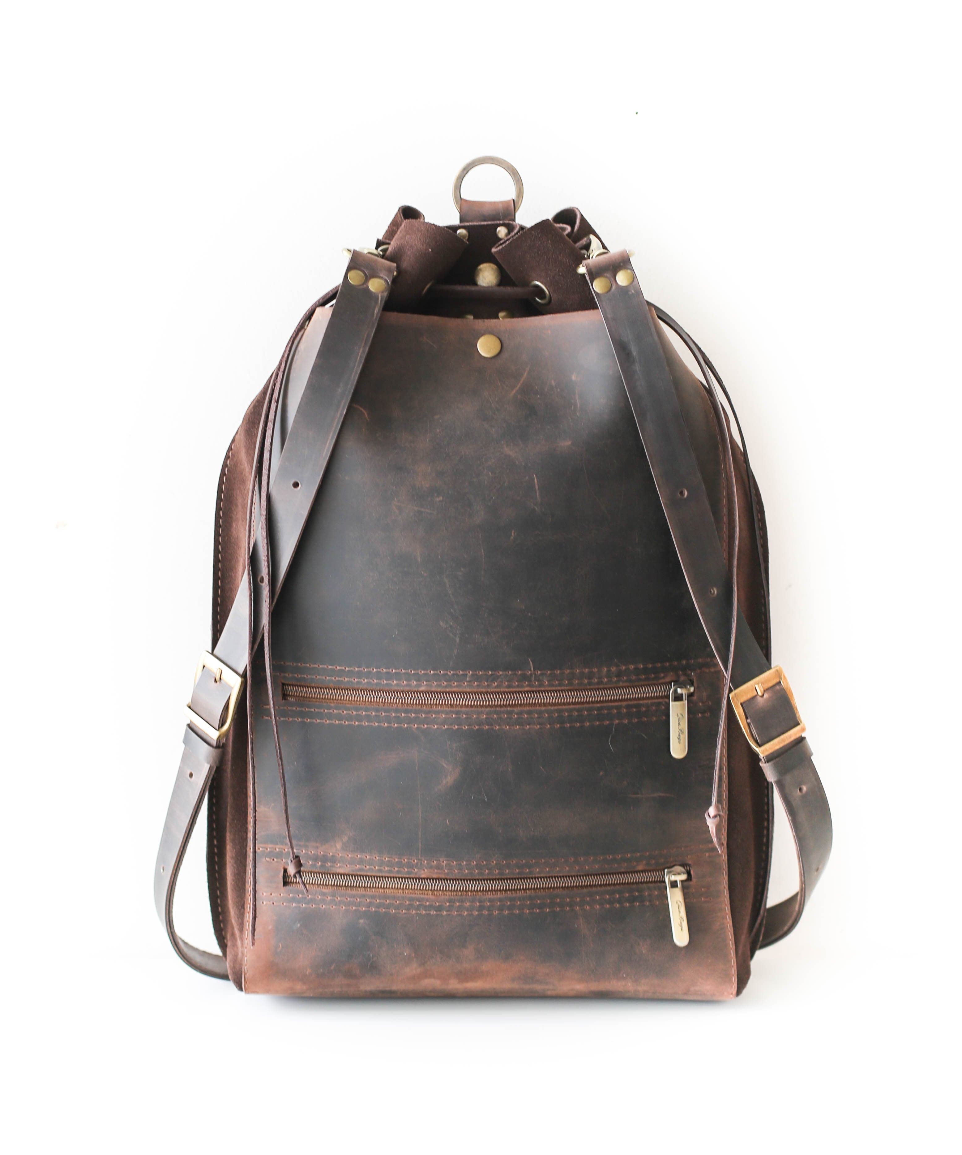 large leather bag for women