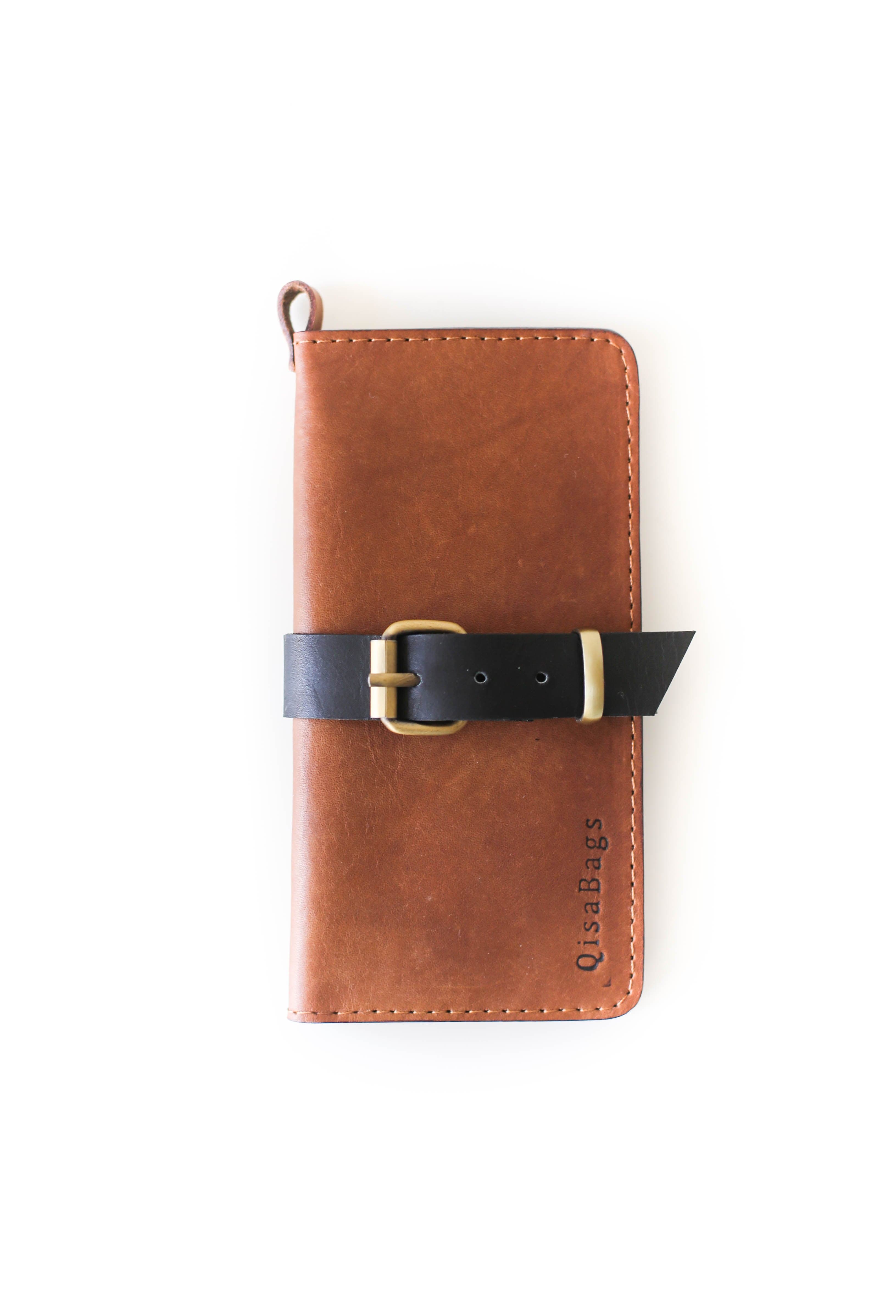 brown leather wallet