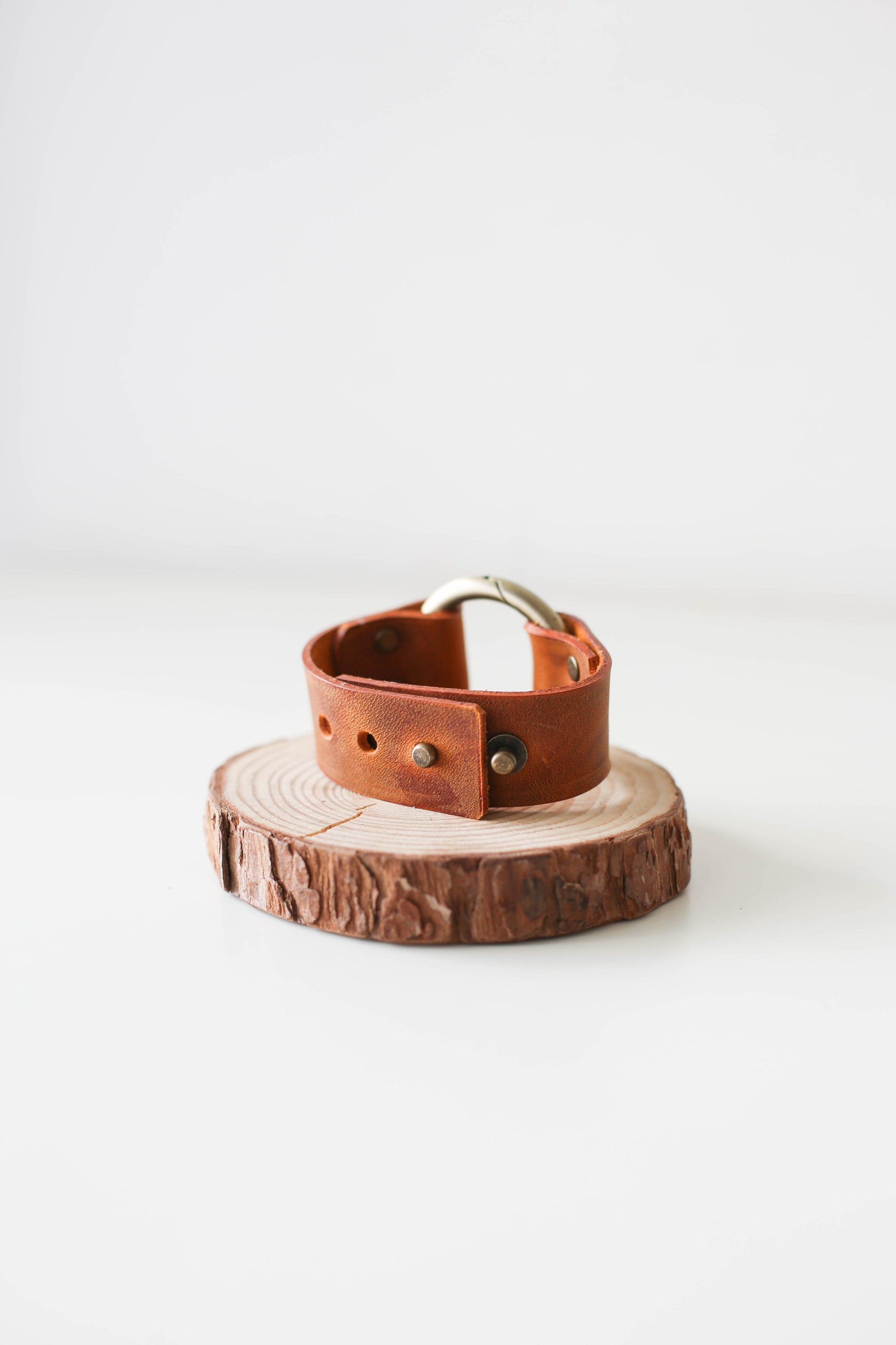 Designer leather bracelet