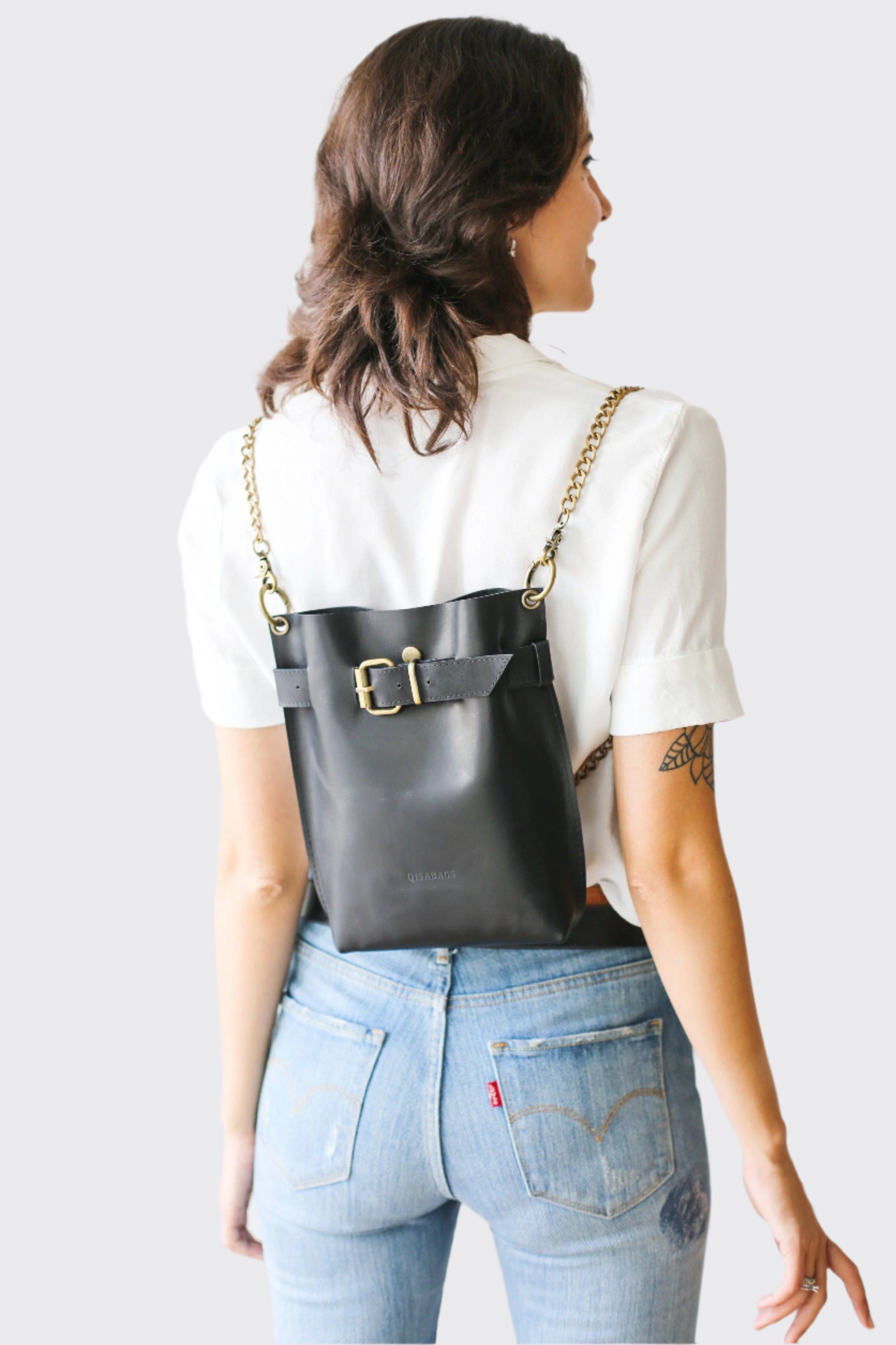 Stylish Mini Leather backpack for women