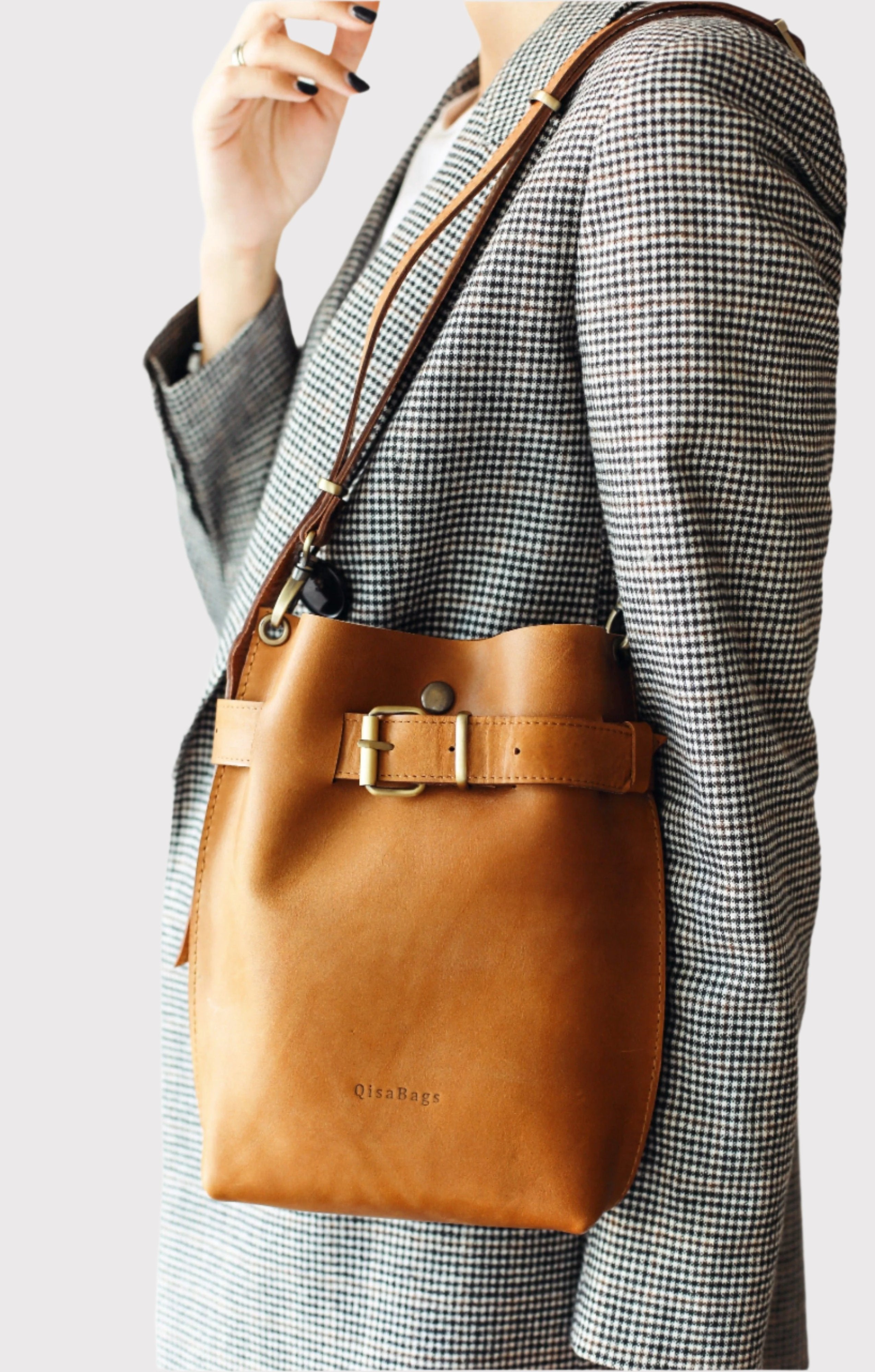 Brown Leather Handbag