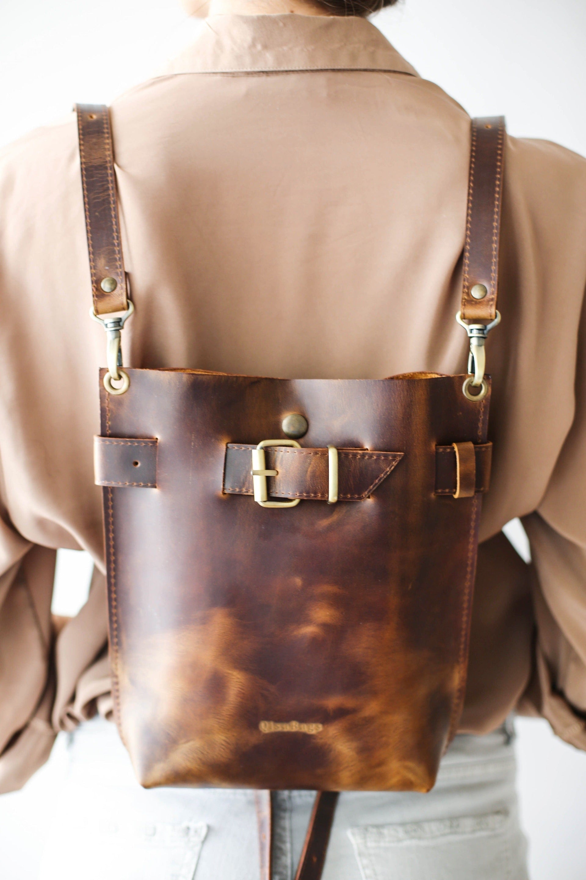Leather Backpack Purses