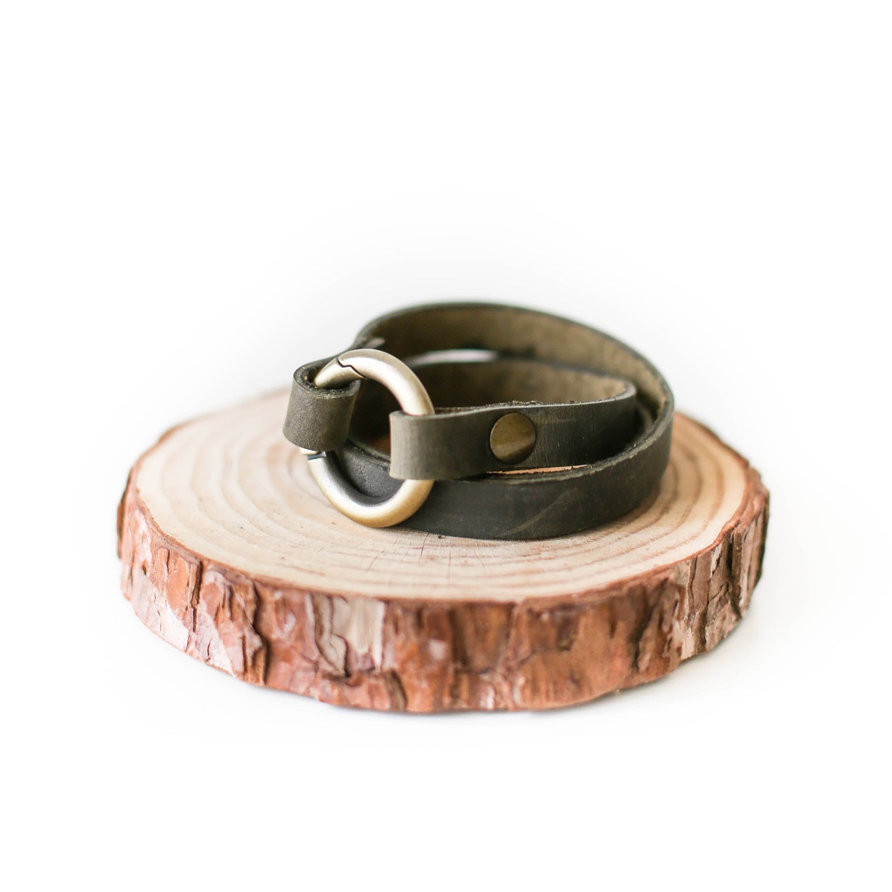 Handmade leather bracelet for women