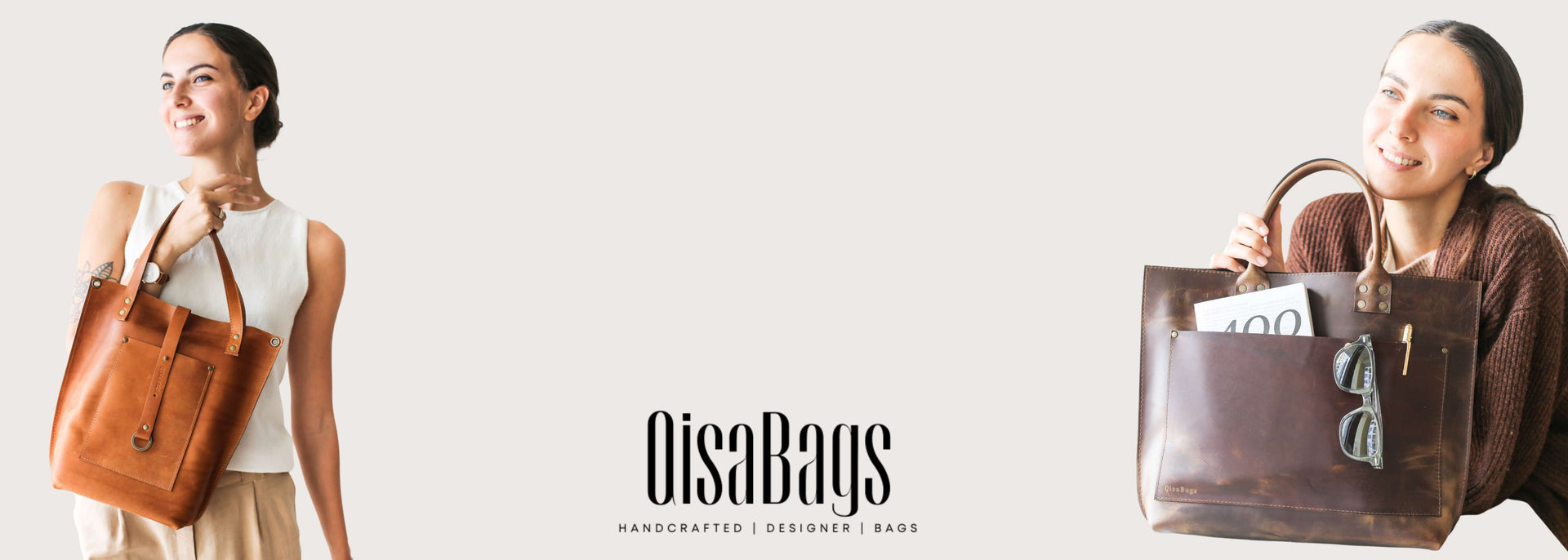 Genuine Leather Bags and Handbags by Qisabags