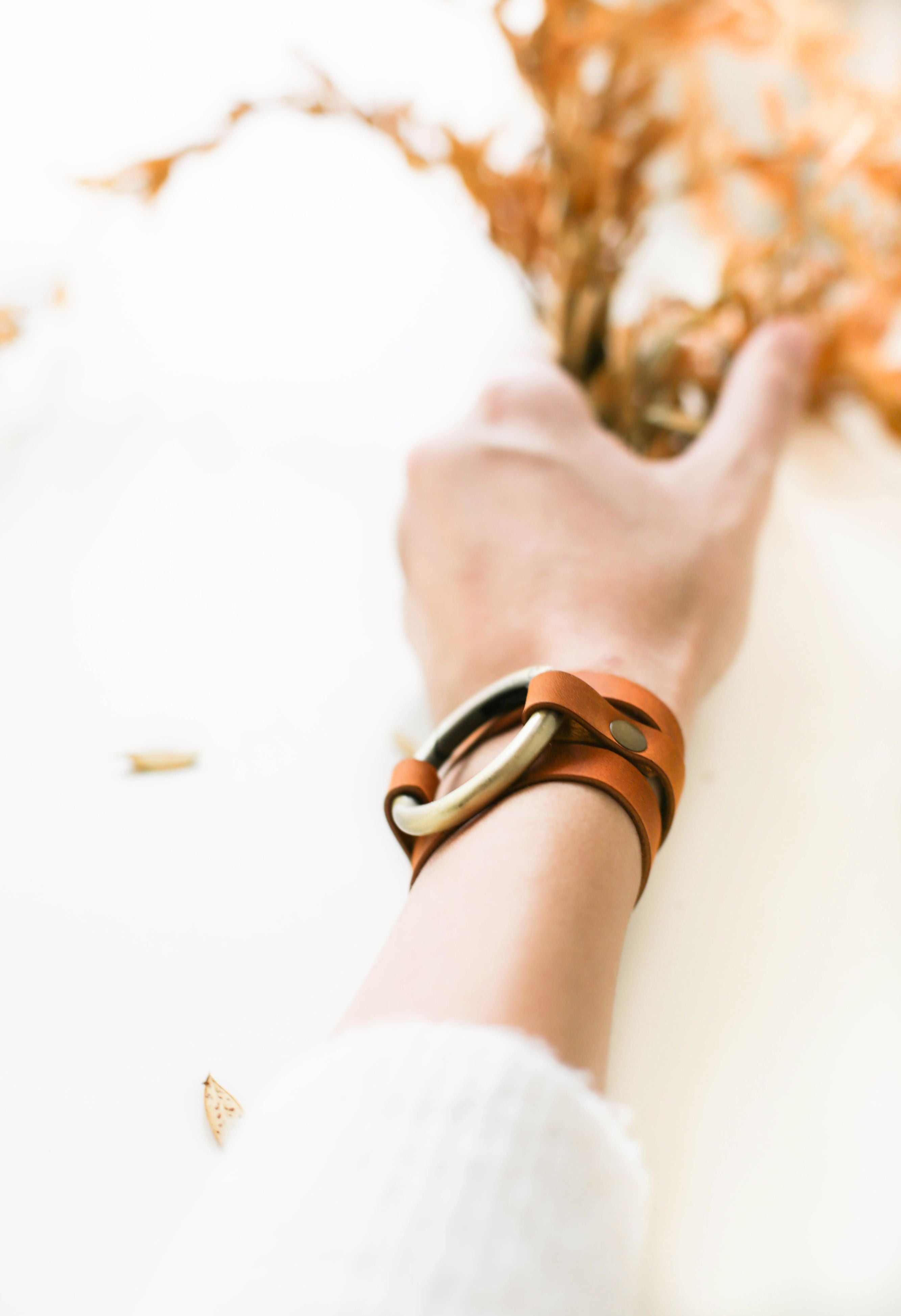 Ring Leather Bracelets