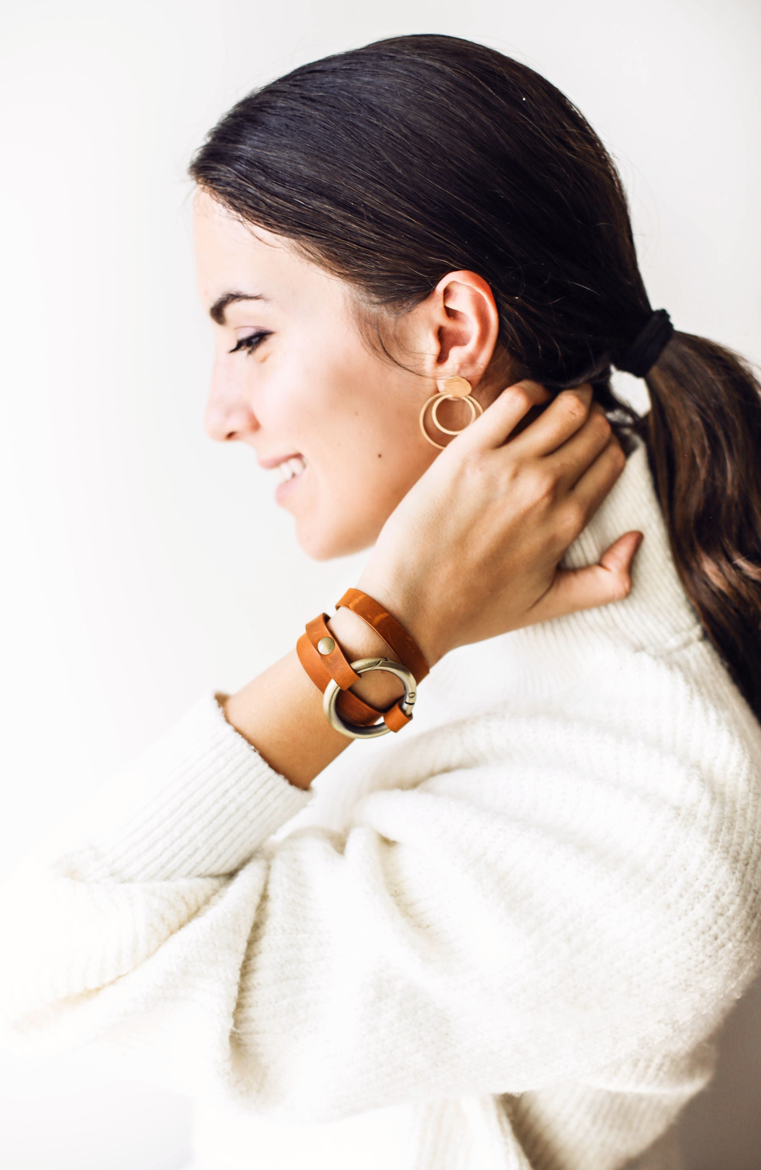 Ring Leather Bracelets