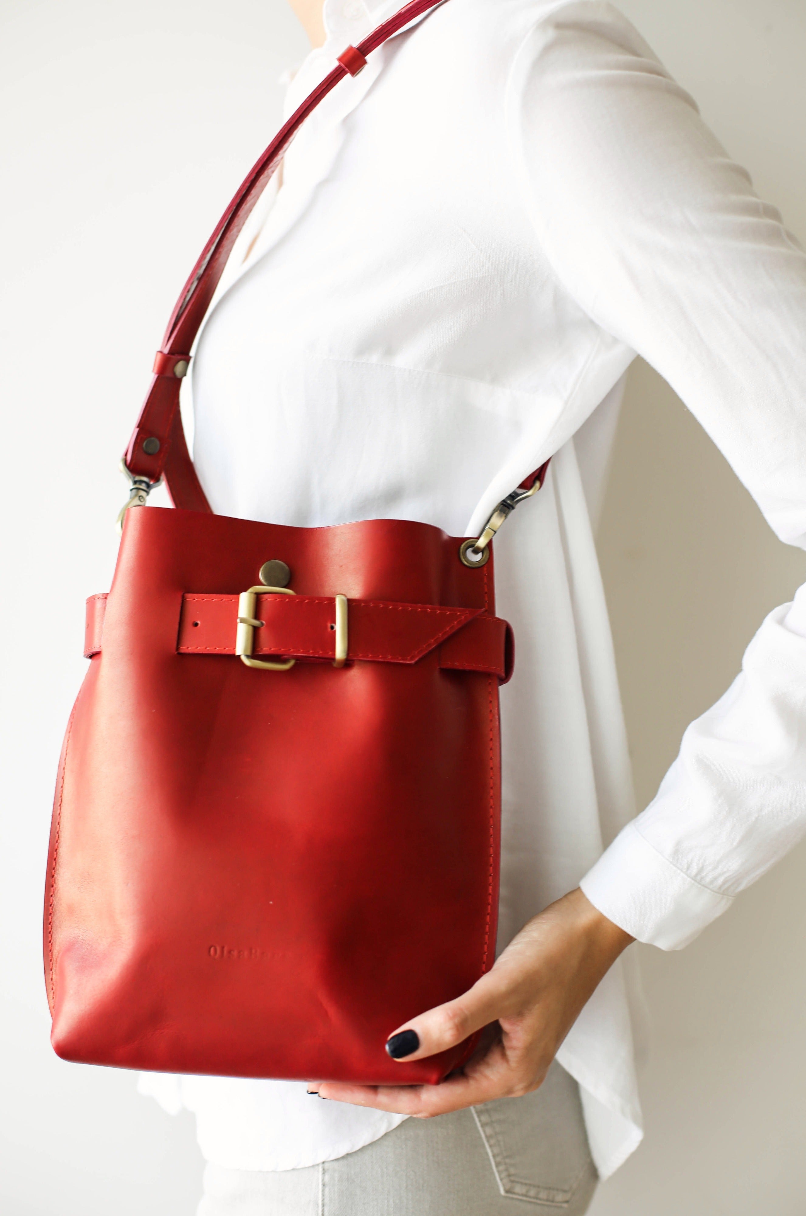 Red Leather Purse