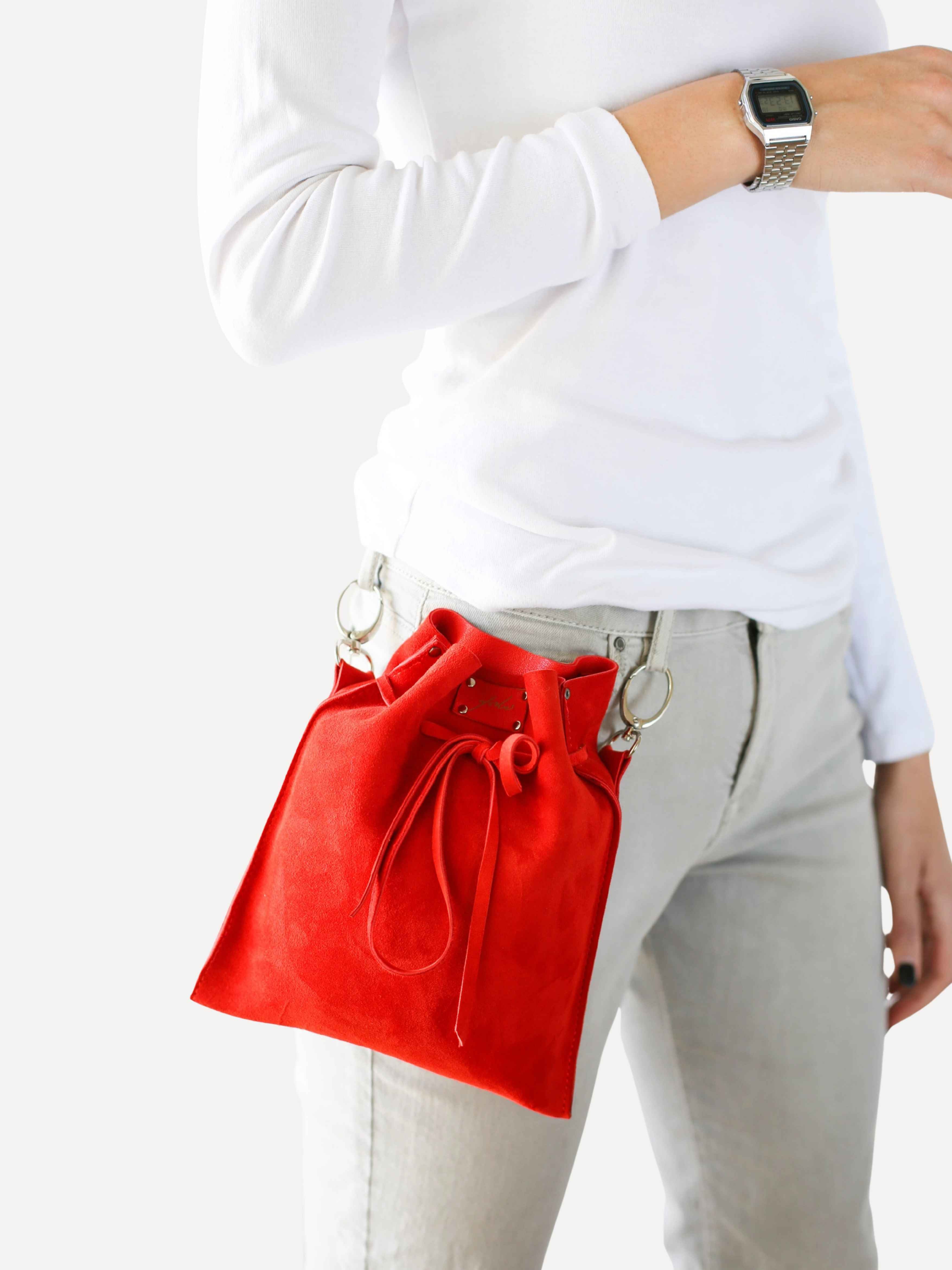 Soft Suede Pouch Bags