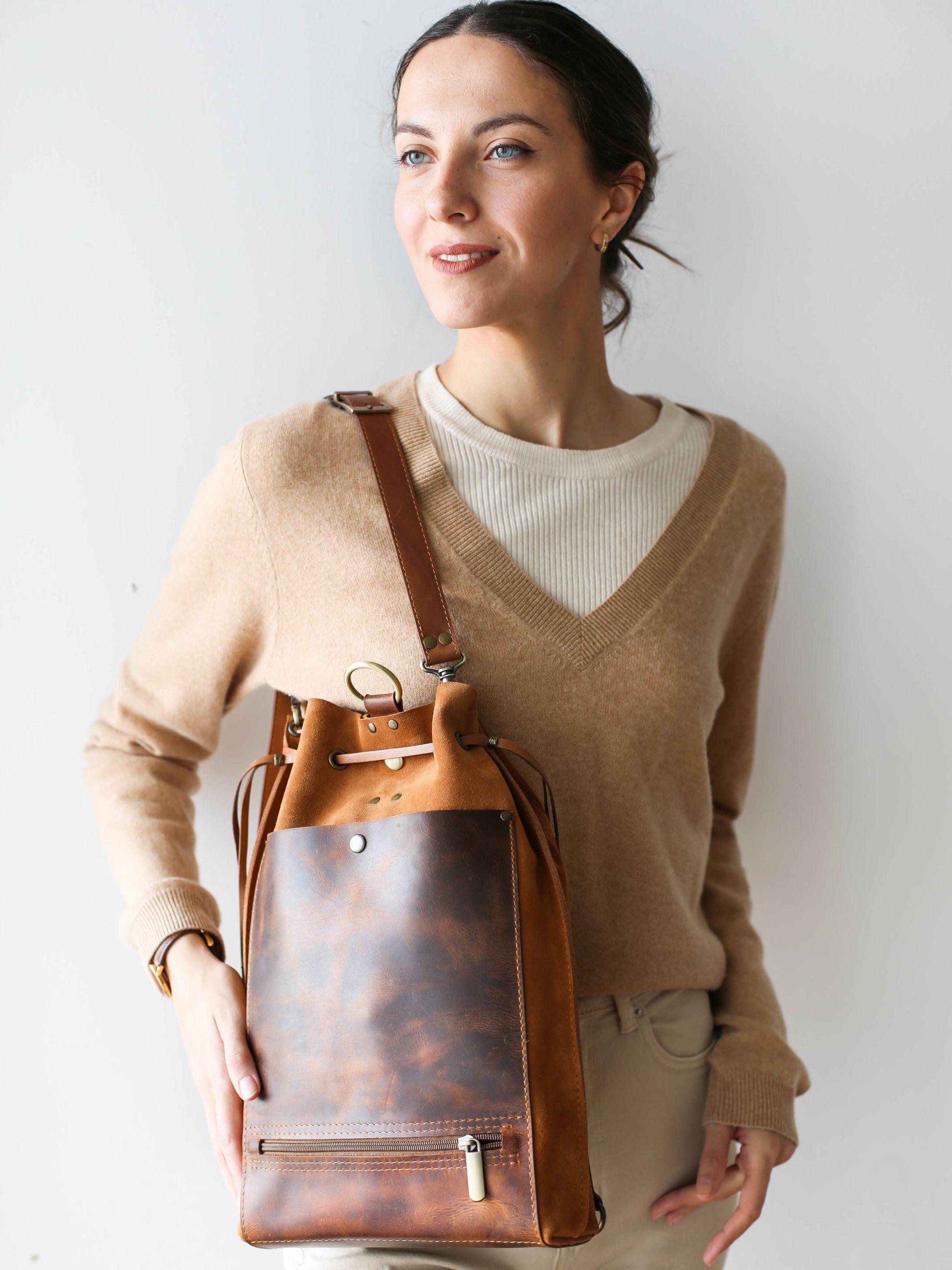 MAKU Backpack (Suede & Leather)