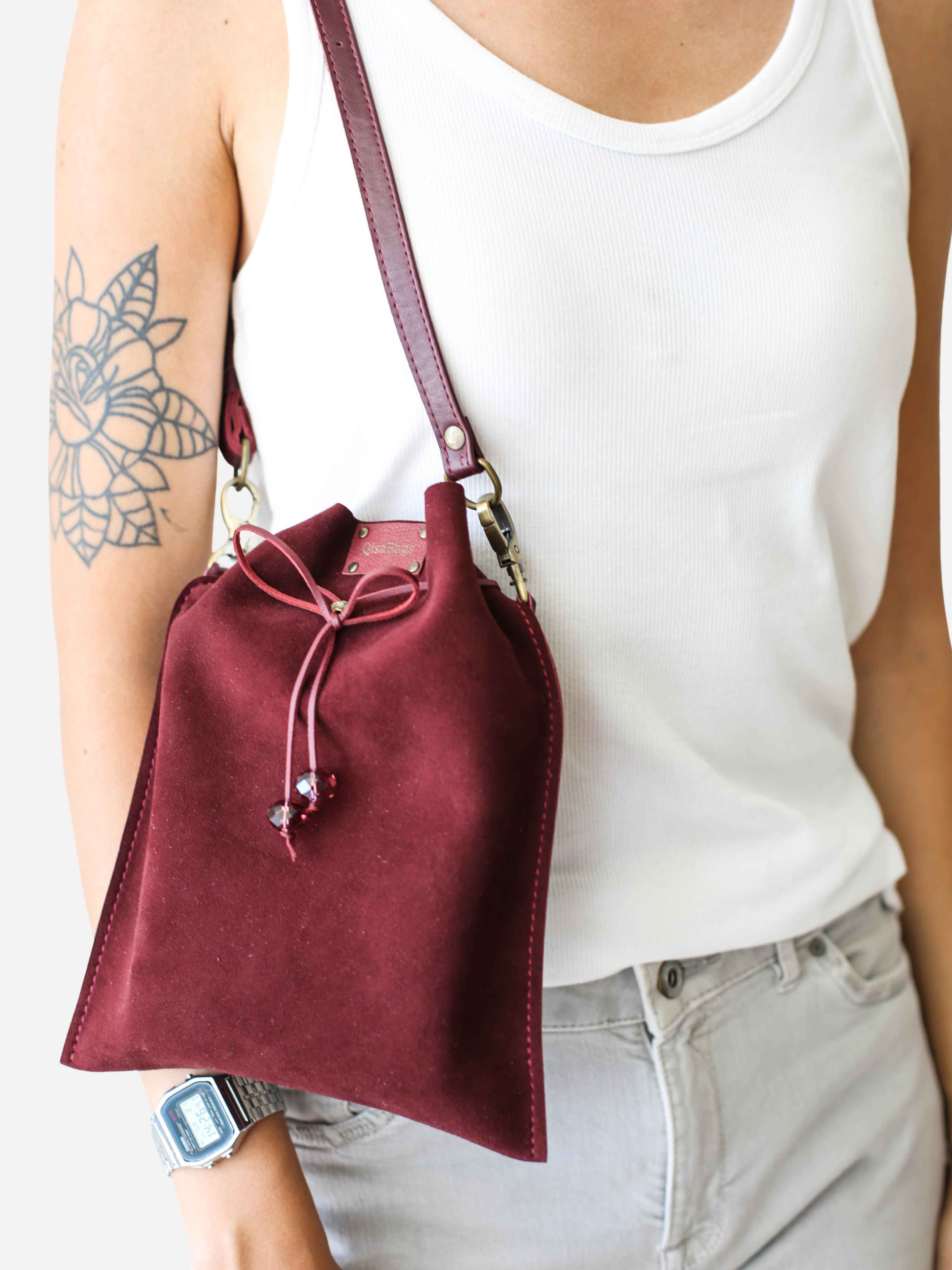 Soft Suede Pouch Bags