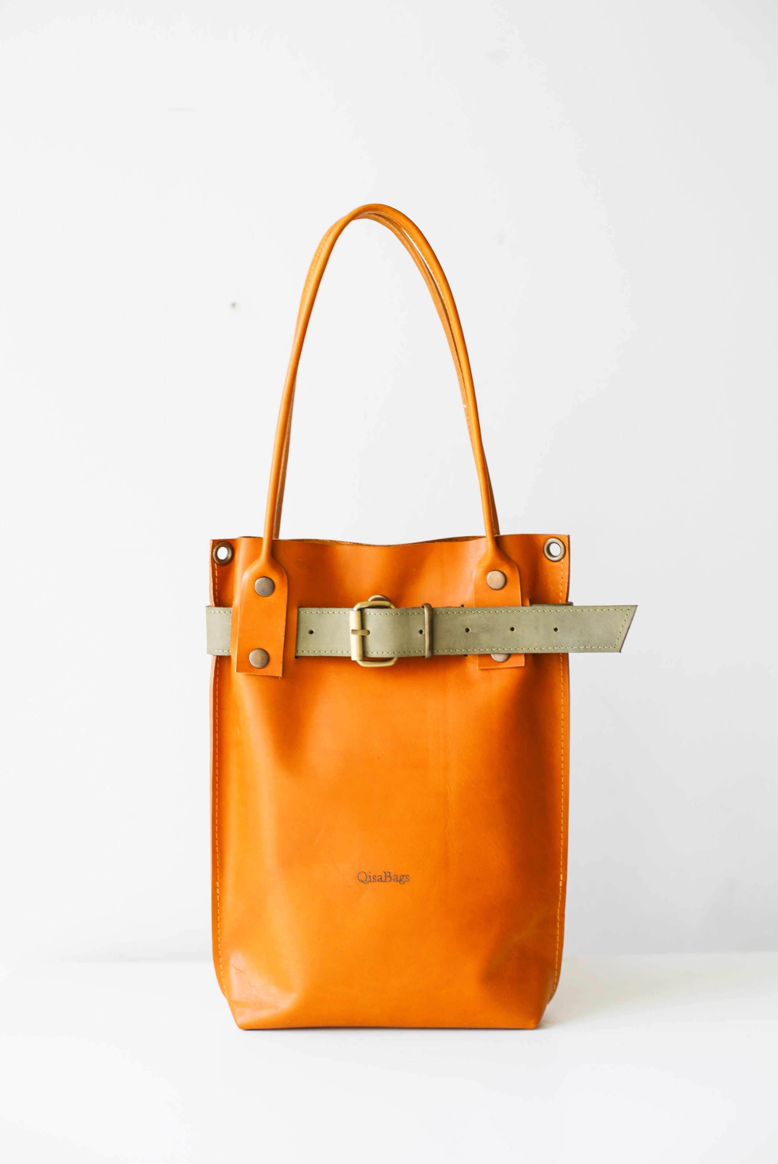 Yellow Designer Bag | Leather Handbags | Qisabags