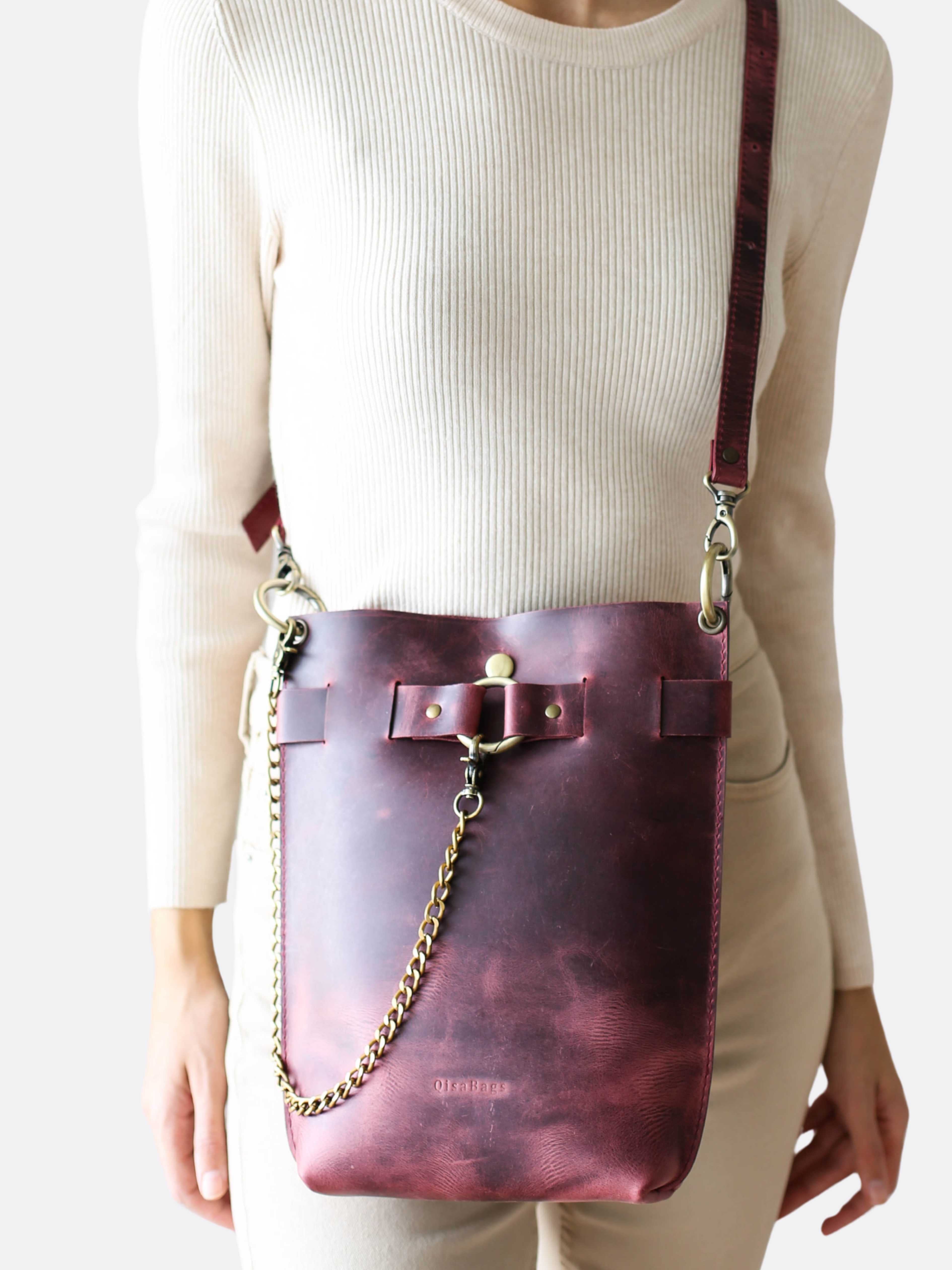 Brown Leather Backpack | Womens | QisaBags