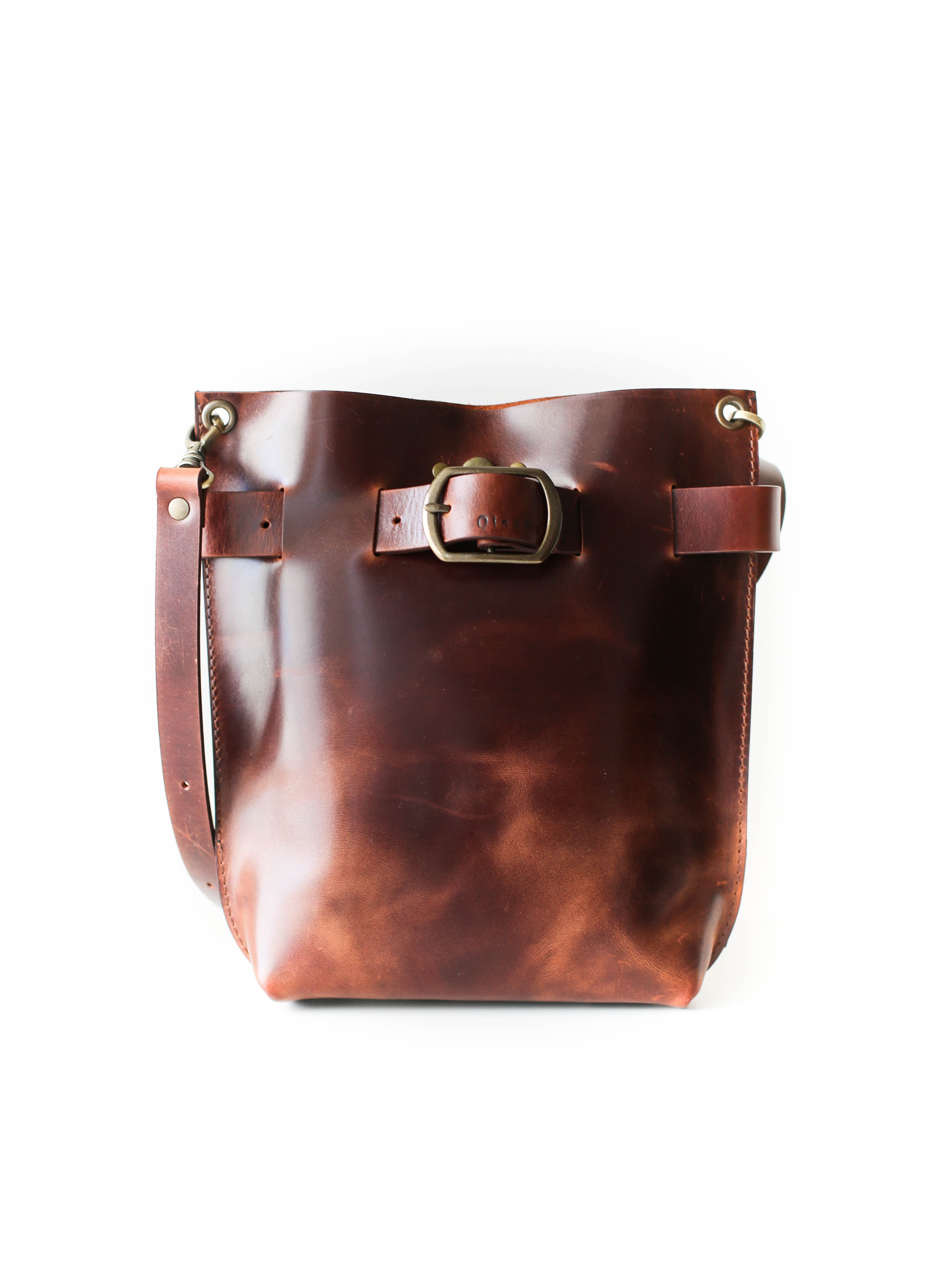 Brown Leather Backpack purse