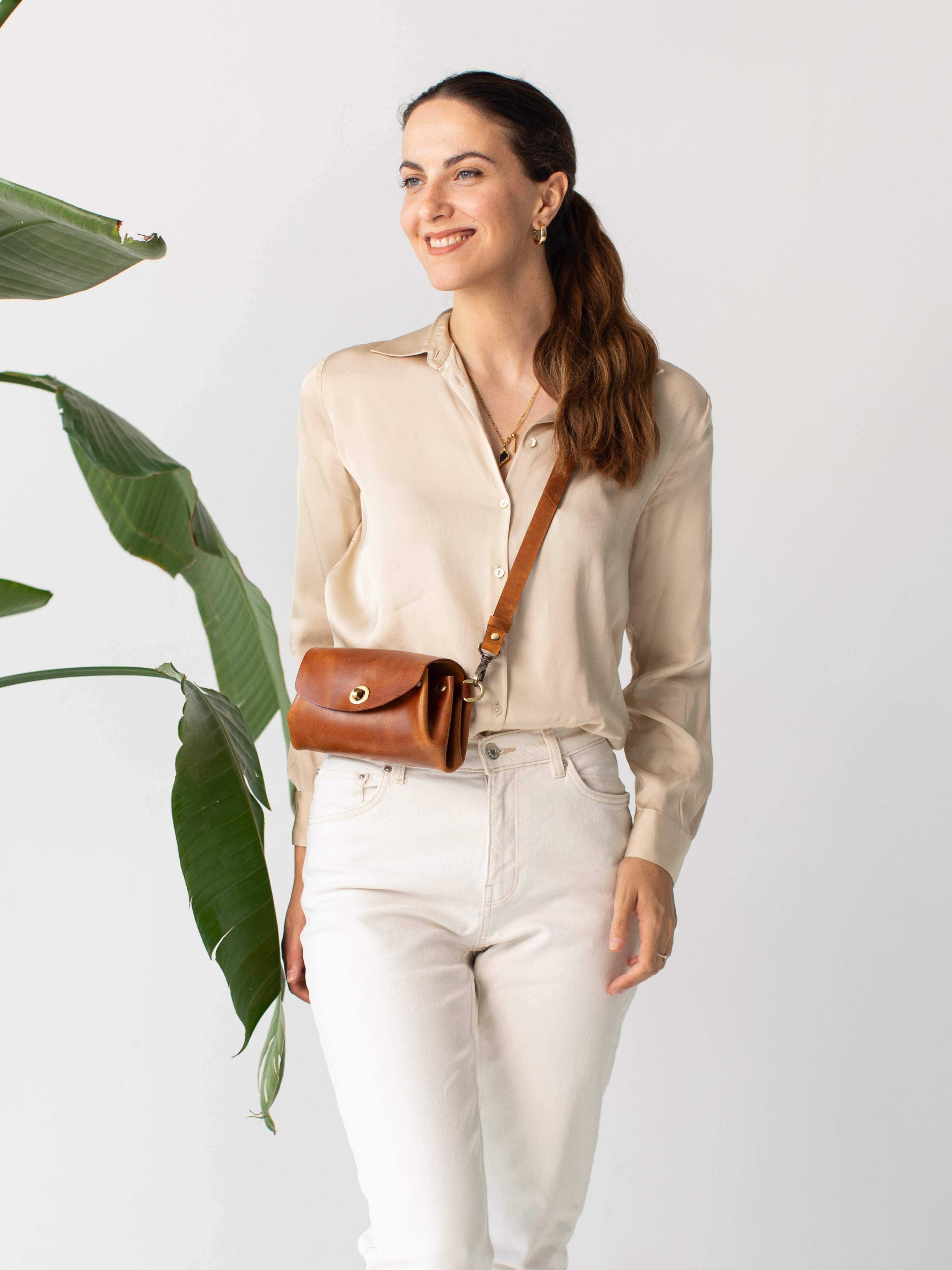 Donatella Leather Crossbody Bag​ | Mini Leather Bag | Qisa