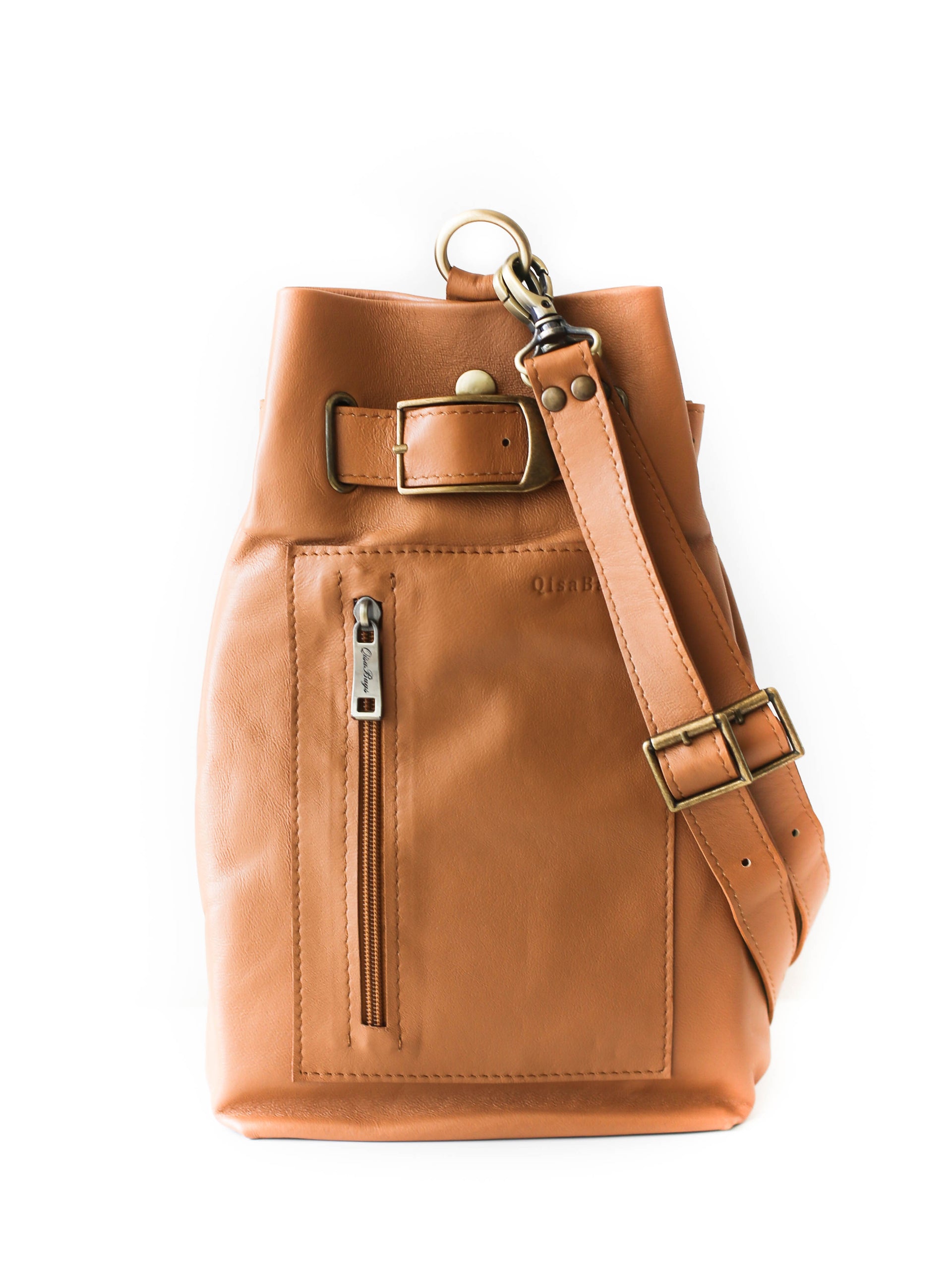 Women's Brown Leather Sling Bag