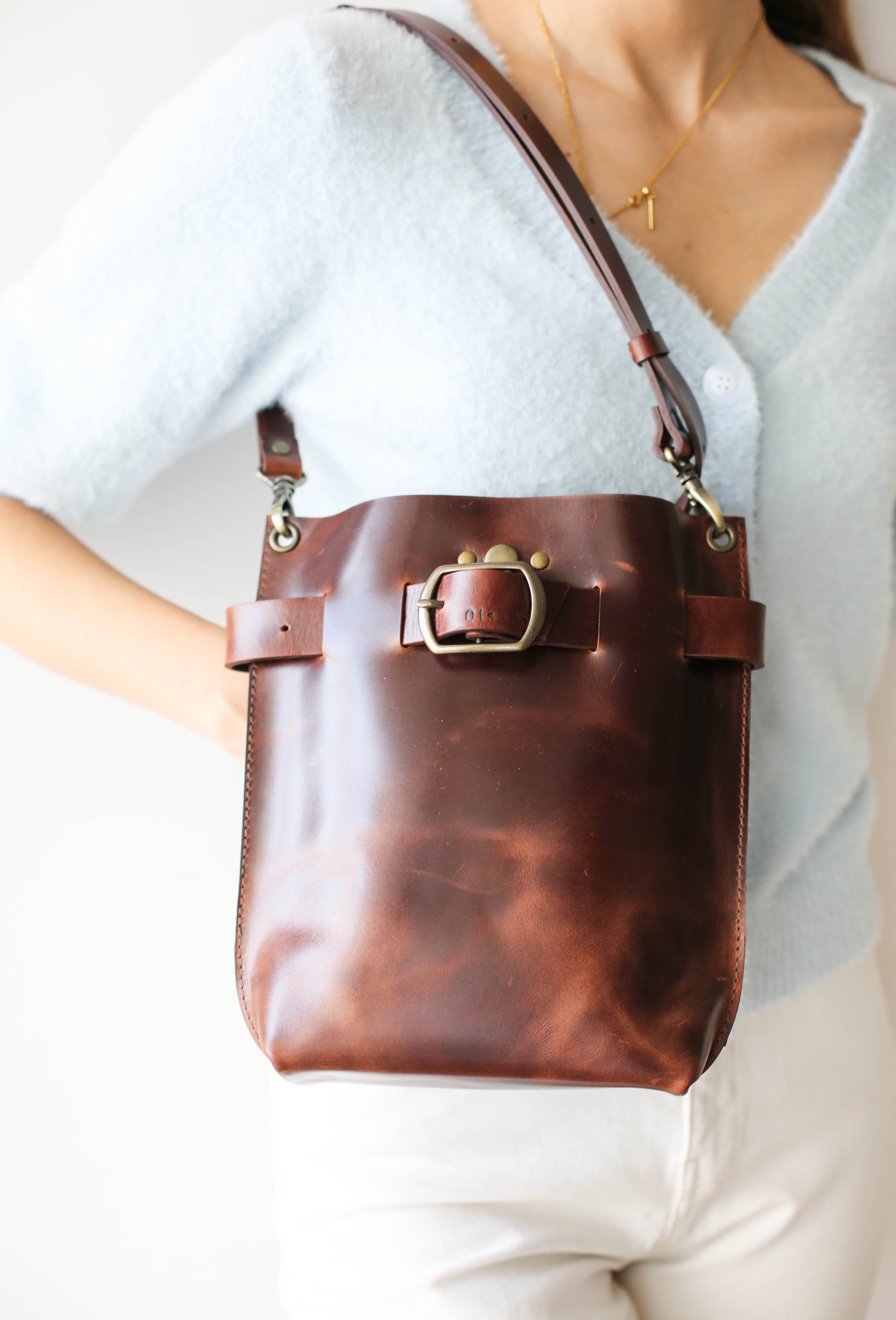 Brown Leather Handbag