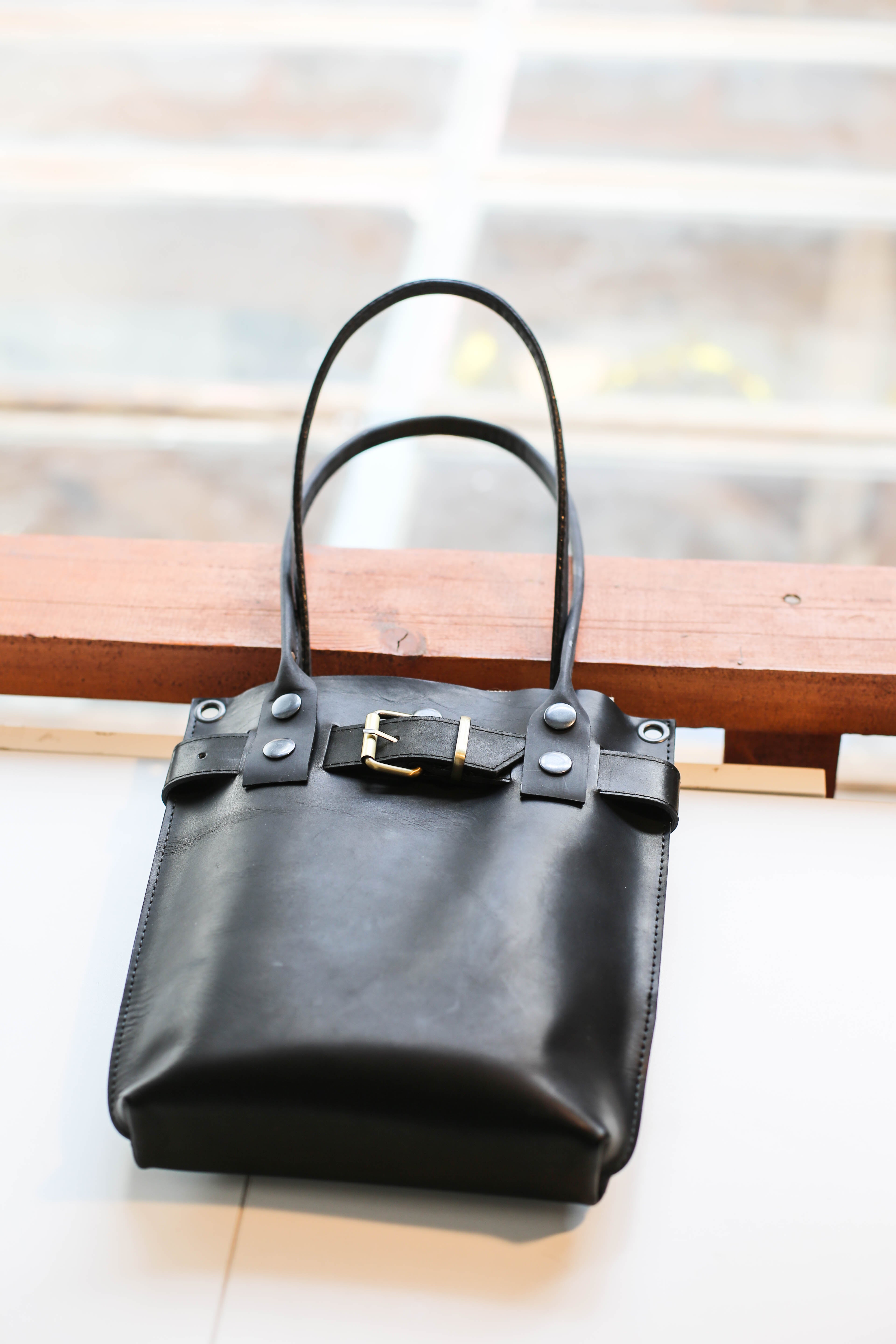 Black Leather Handbag