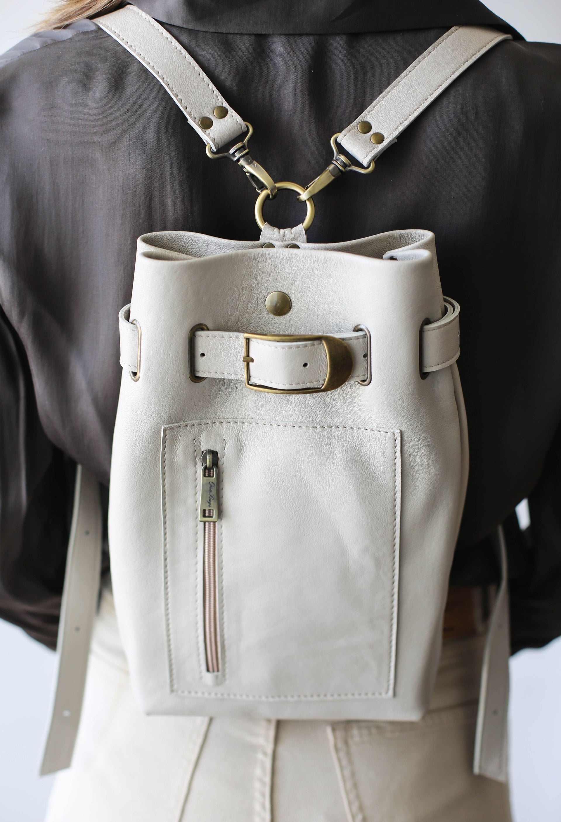 Handmade Leather Backpack for women