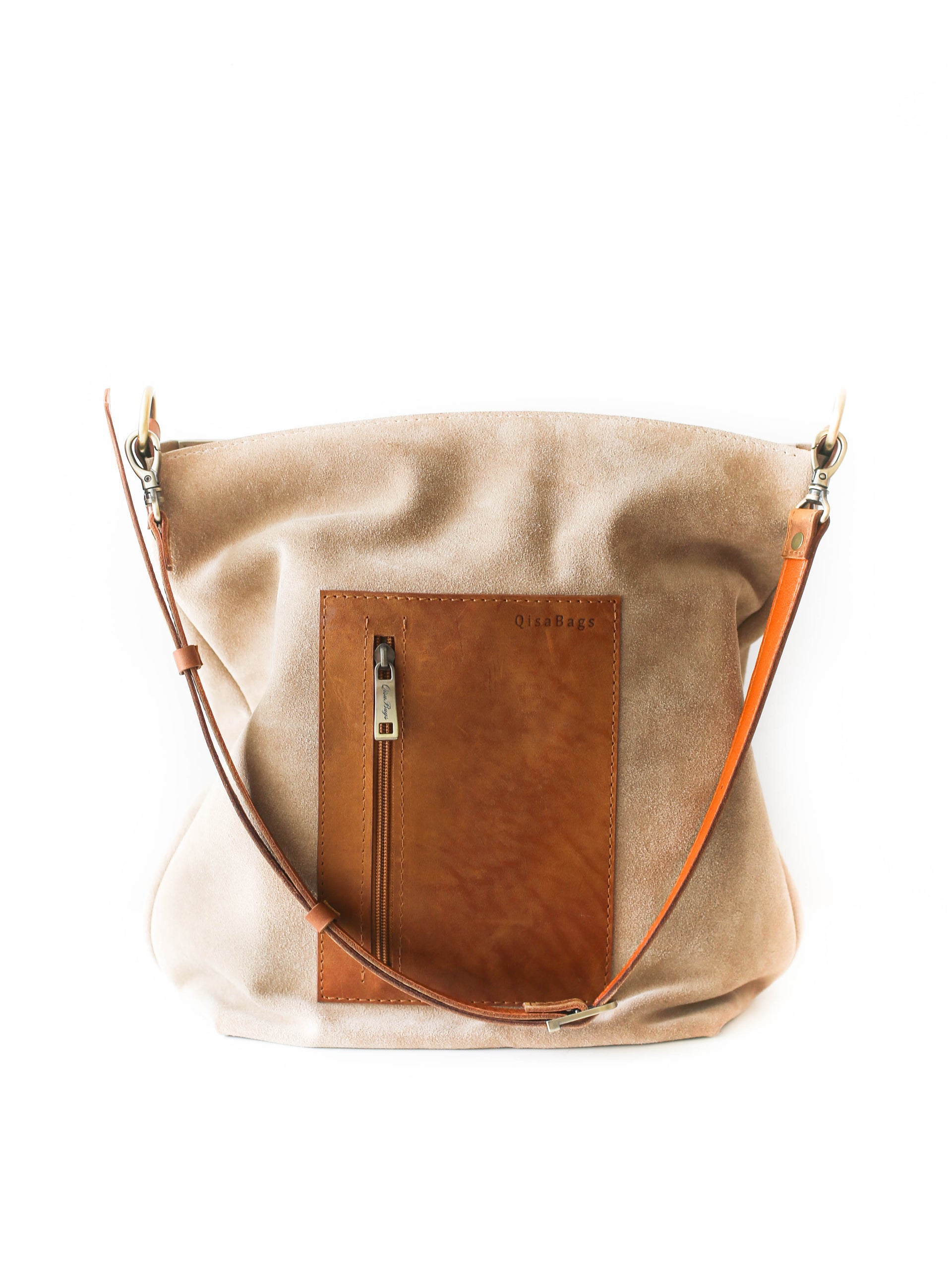 Suede Leather Satchel