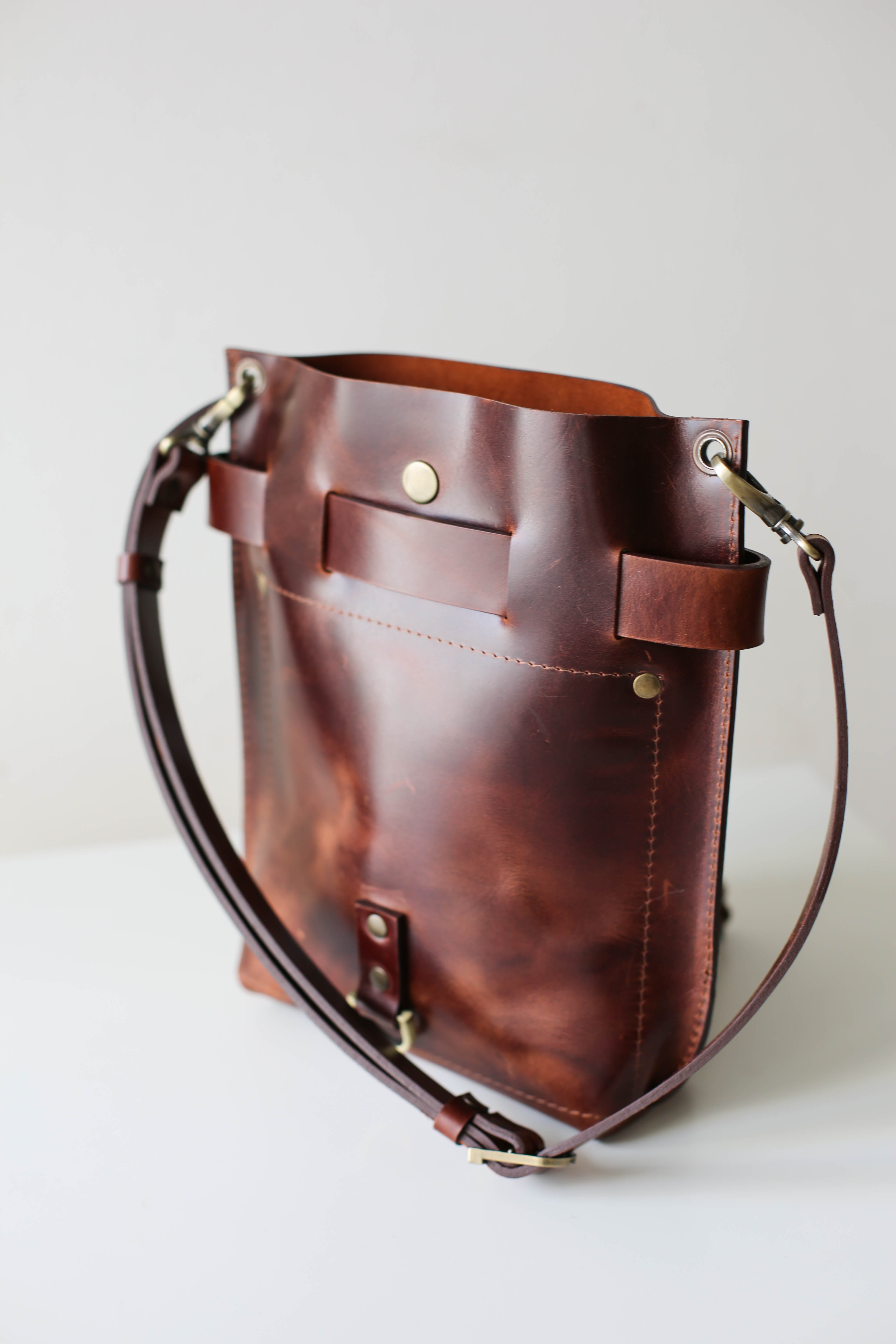 Valentina Dark Brown Leather Bag