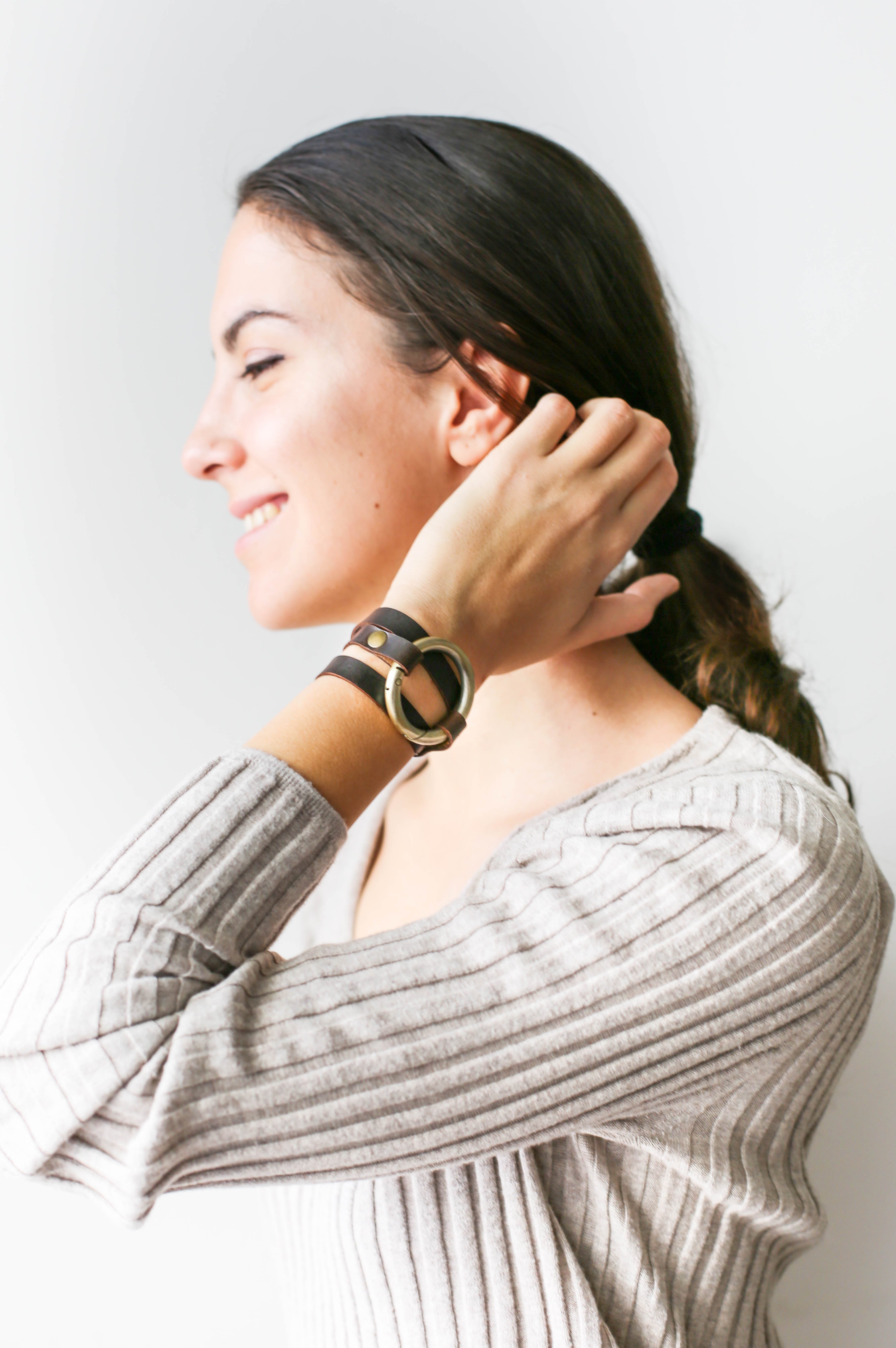 Ring Leather Bracelets