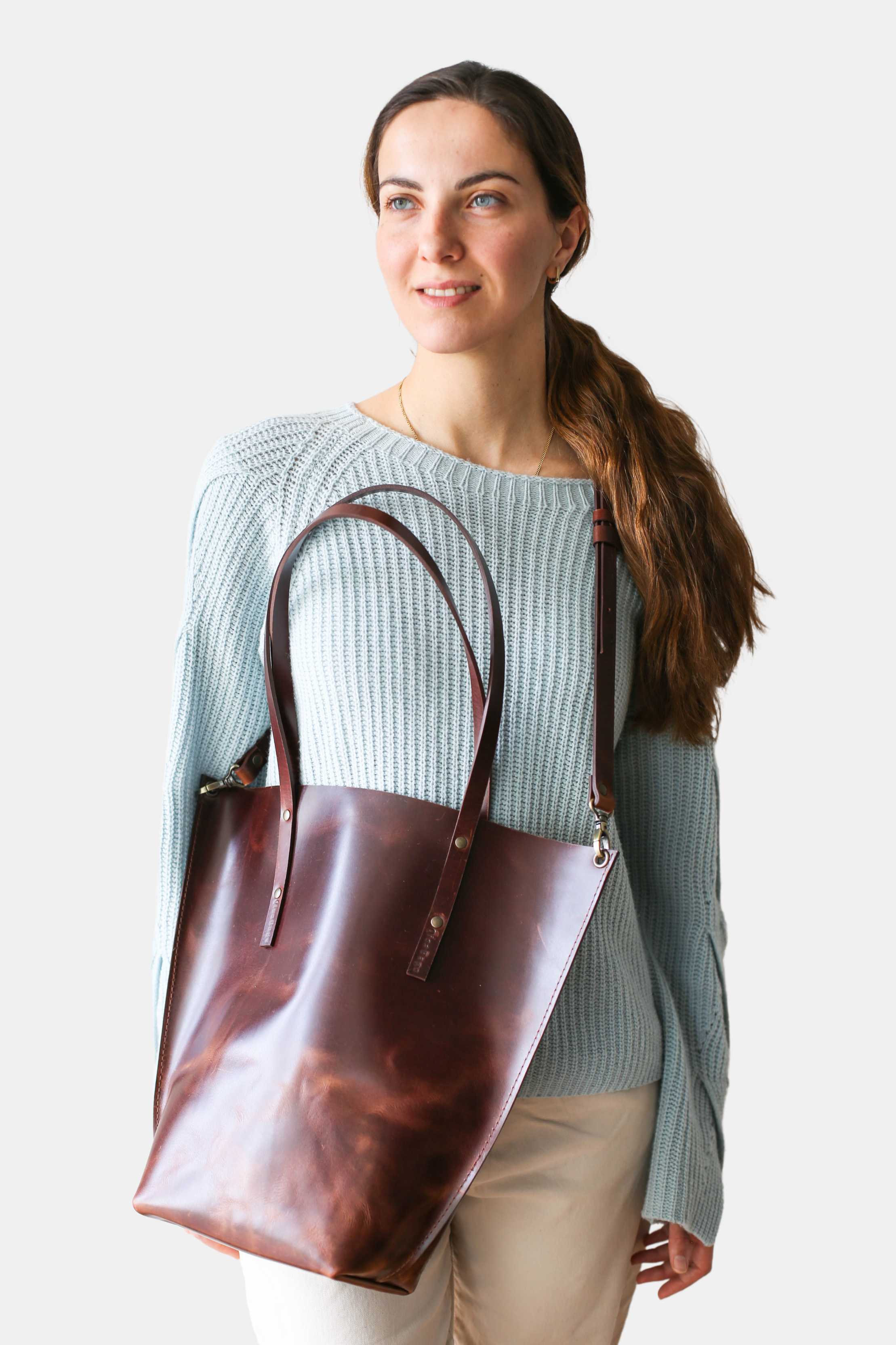 Brown Leather Handbag